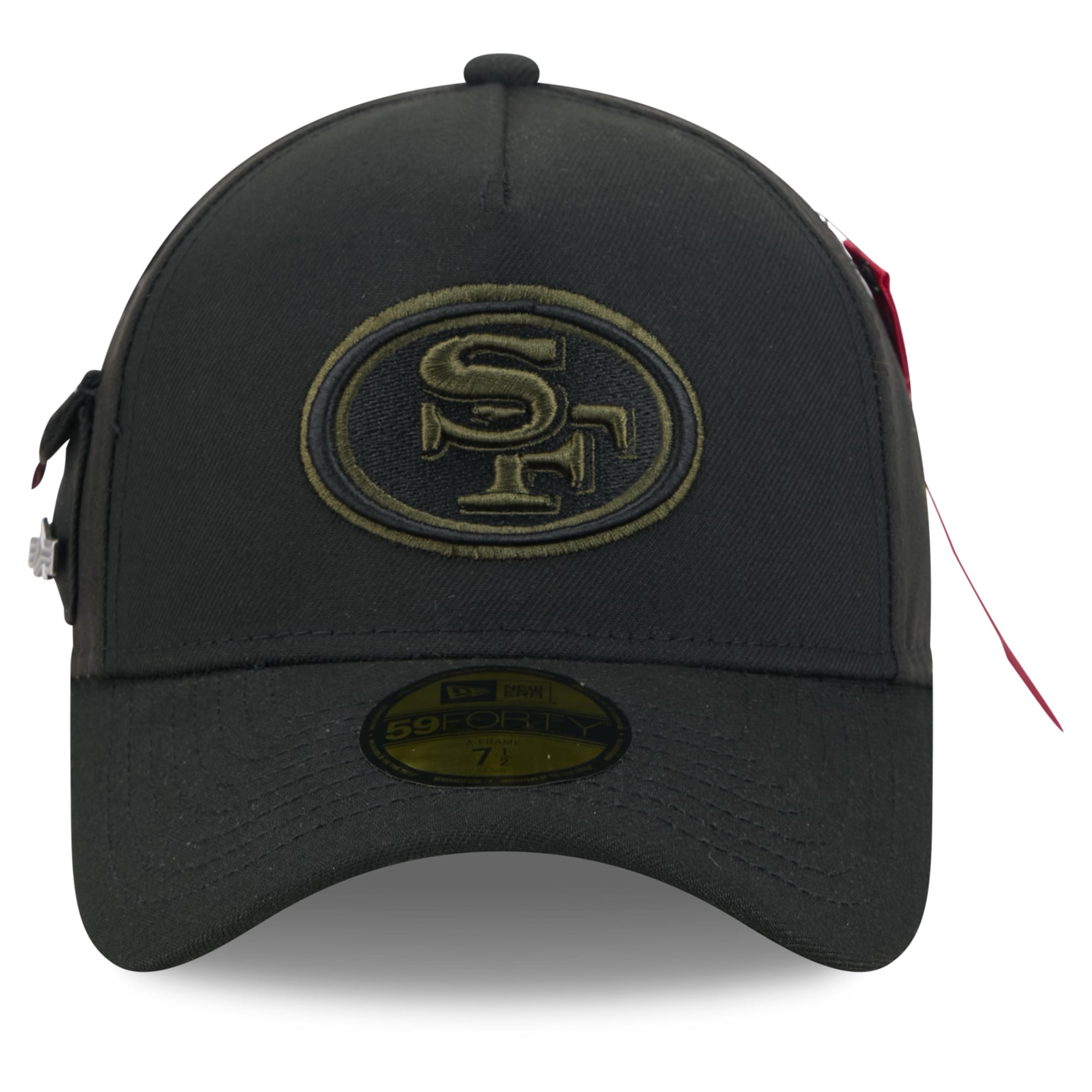 Casquette ajustée New Era x Alpha Industries noire San Francisco 49ers 59FORTY pour homme
