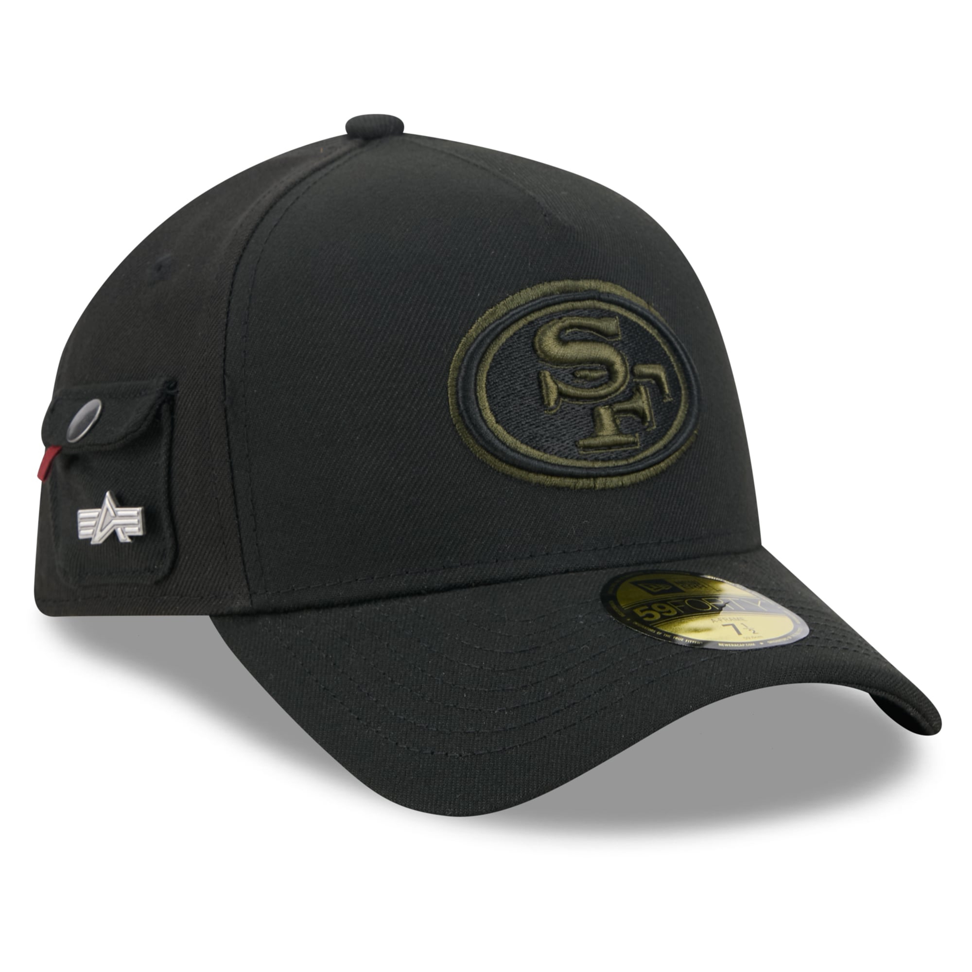 Casquette ajustée New Era x Alpha Industries noire San Francisco 49ers 59FORTY pour homme