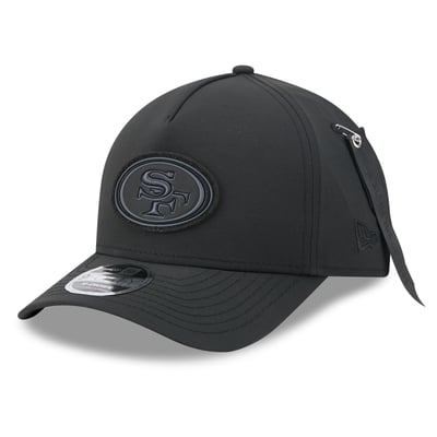 San Francisco 49ers New Era x Alpha Industries A-Frame 9FORTY Adjustable Hat - Black