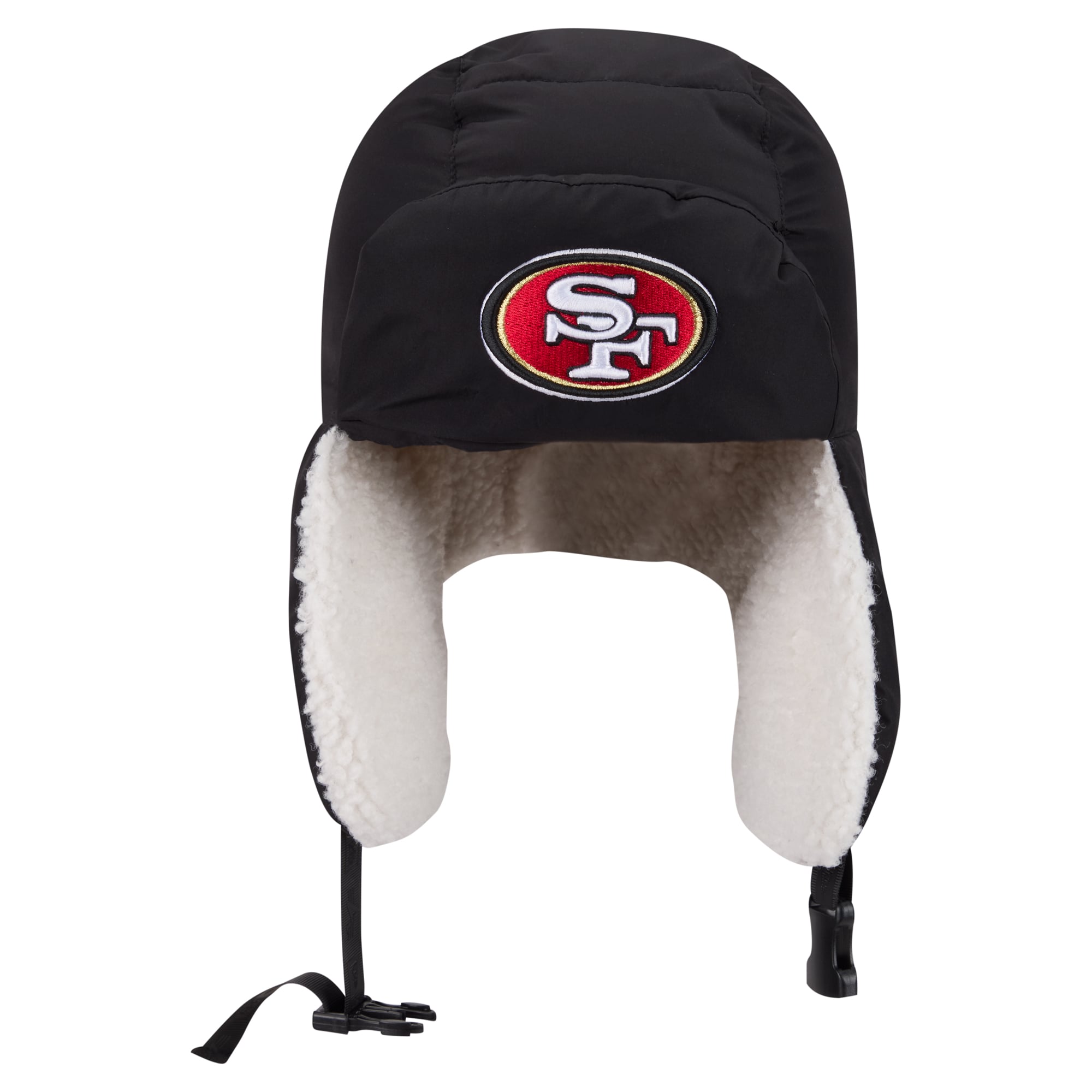 Bonnet matelassé noir New Era x Alpha Industries San Francisco 49ers pour homme