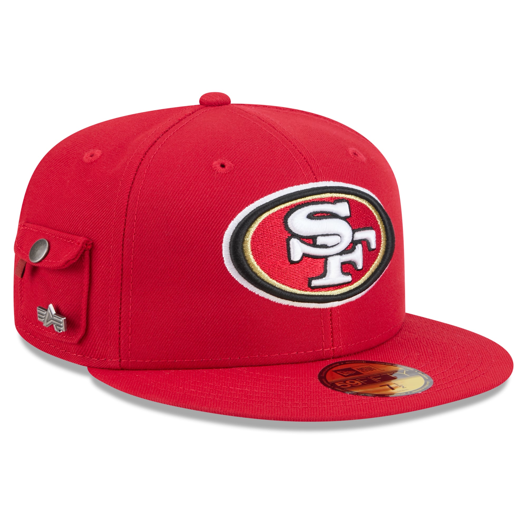 Casquette ajustée New Era x Alpha Industries Scarlet San Francisco 49ers 59FIFTY pour homme
