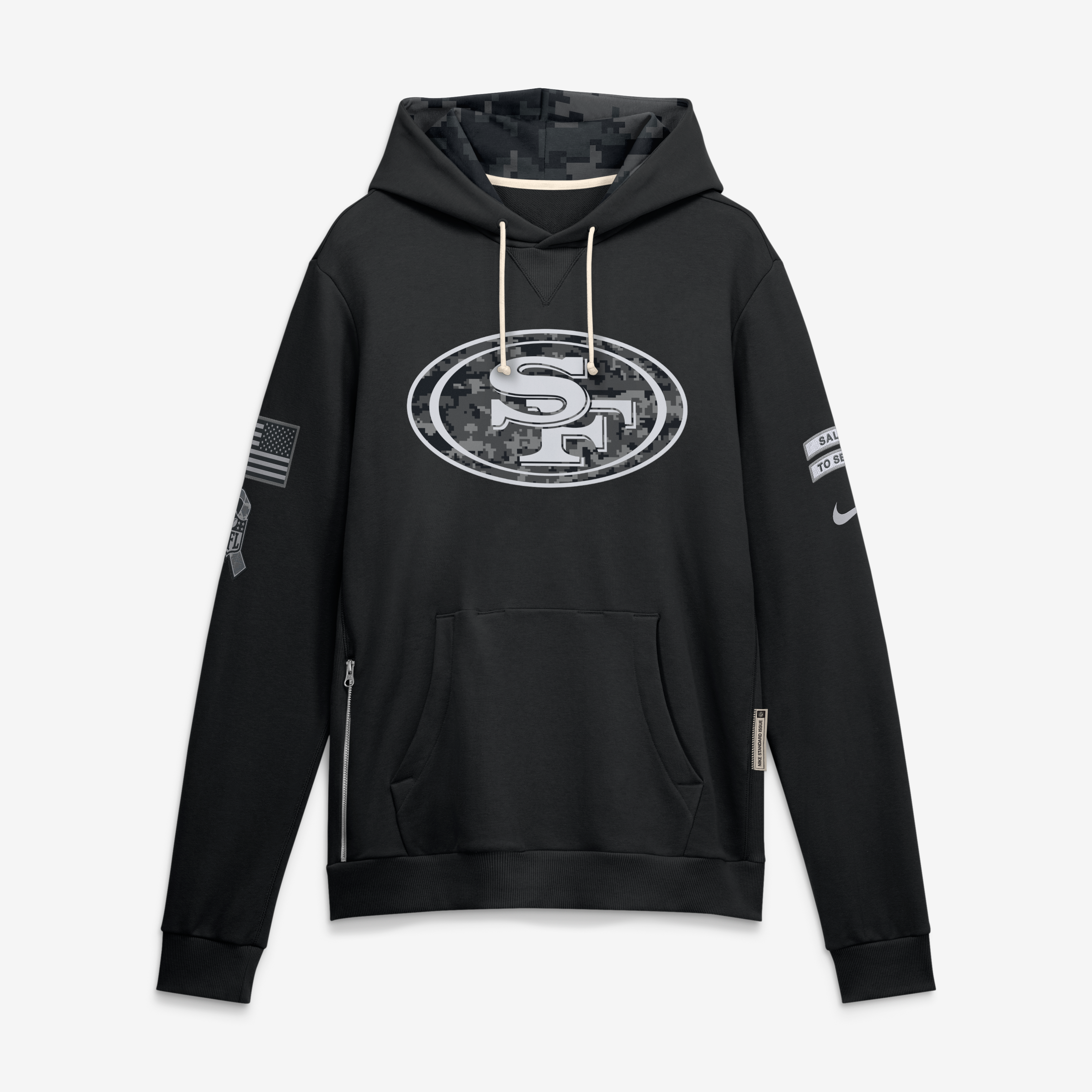 Sweat à capuche Nike noir pour homme