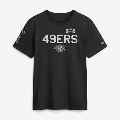  San Francisco 49ers Nike 2026 Salute to Service Sideline Dri-FIT T-Shirt - Black