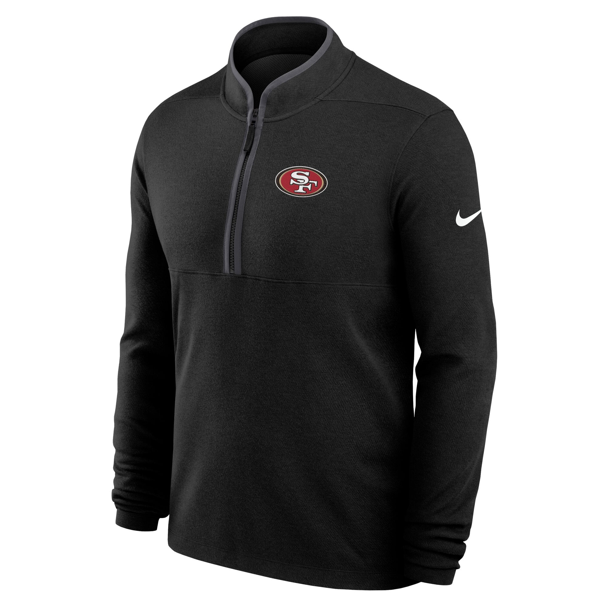 Men's Nike Black San Francisco 49ers Dri-FIT Victory Half-Zip Pullover
