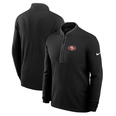 San Francisco 49ers Nike Dri-FIT Victory Half-Zip Pullover - Black