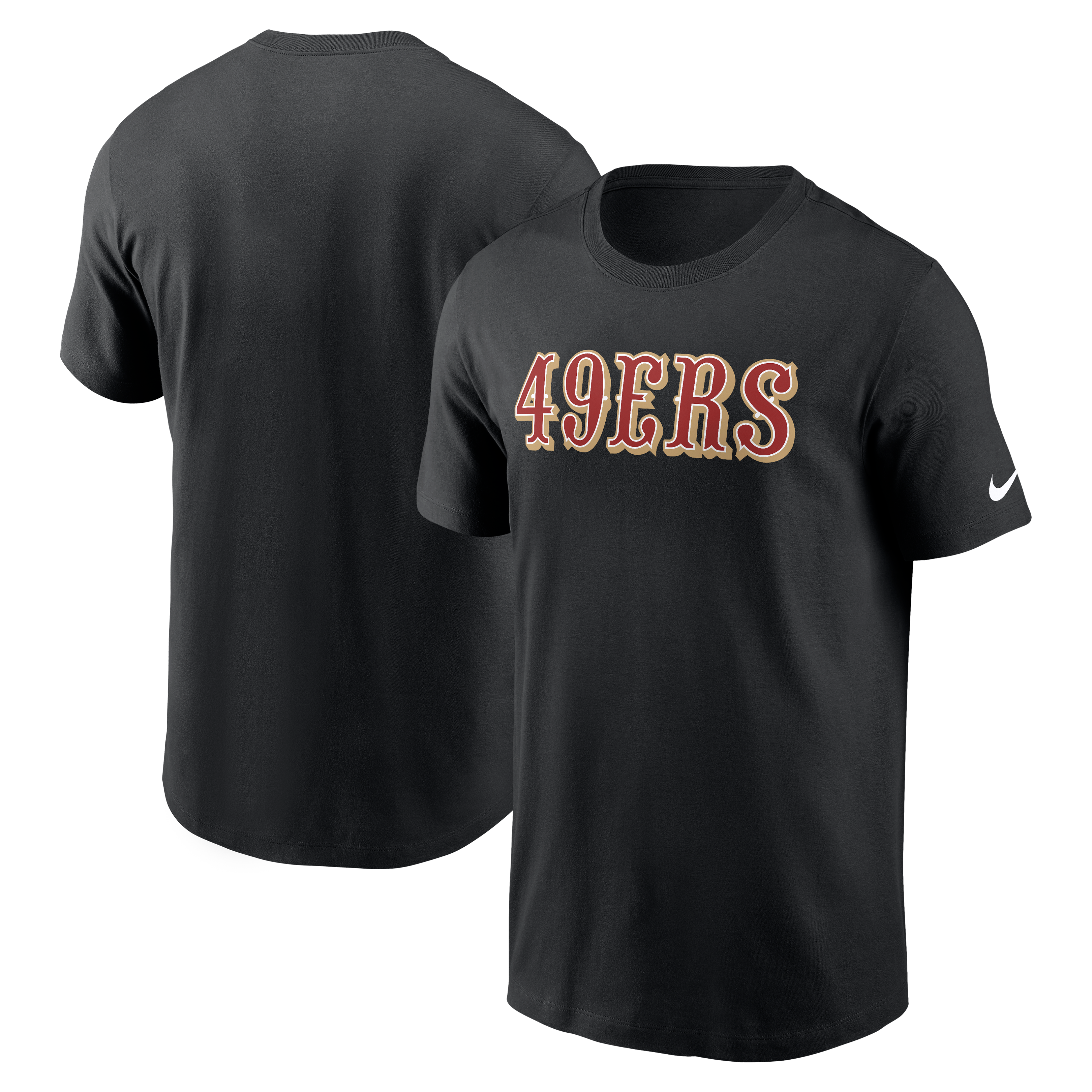 Men's Nike Black San Francisco 49ers Primetime Wordmark Essential T-Shirt