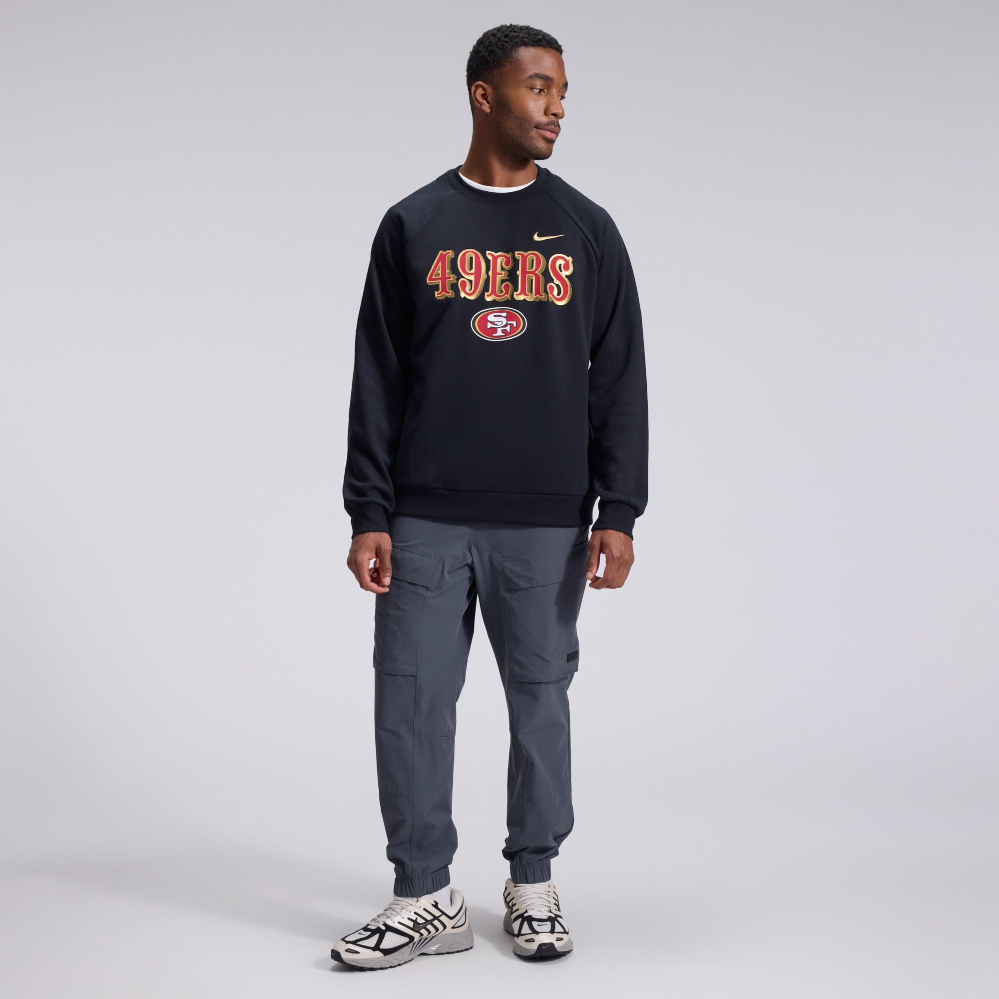 Sweat-shirt Nike Dri-FIT noir pour homme, collection San Francisco 49ers Rivalries