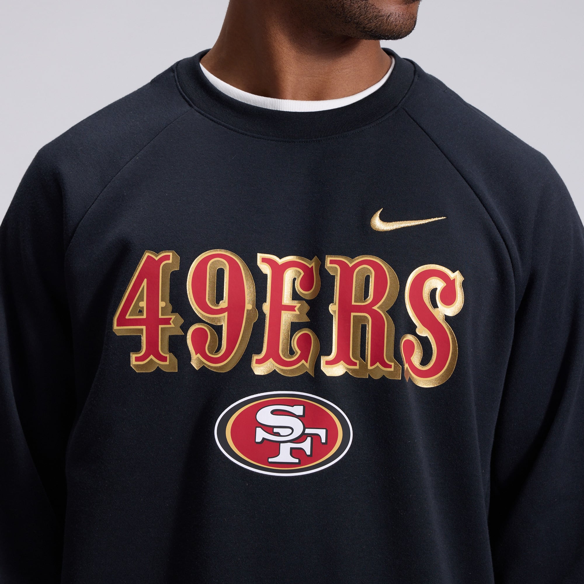 Sweat-shirt Nike Dri-FIT noir pour homme, collection San Francisco 49ers Rivalries