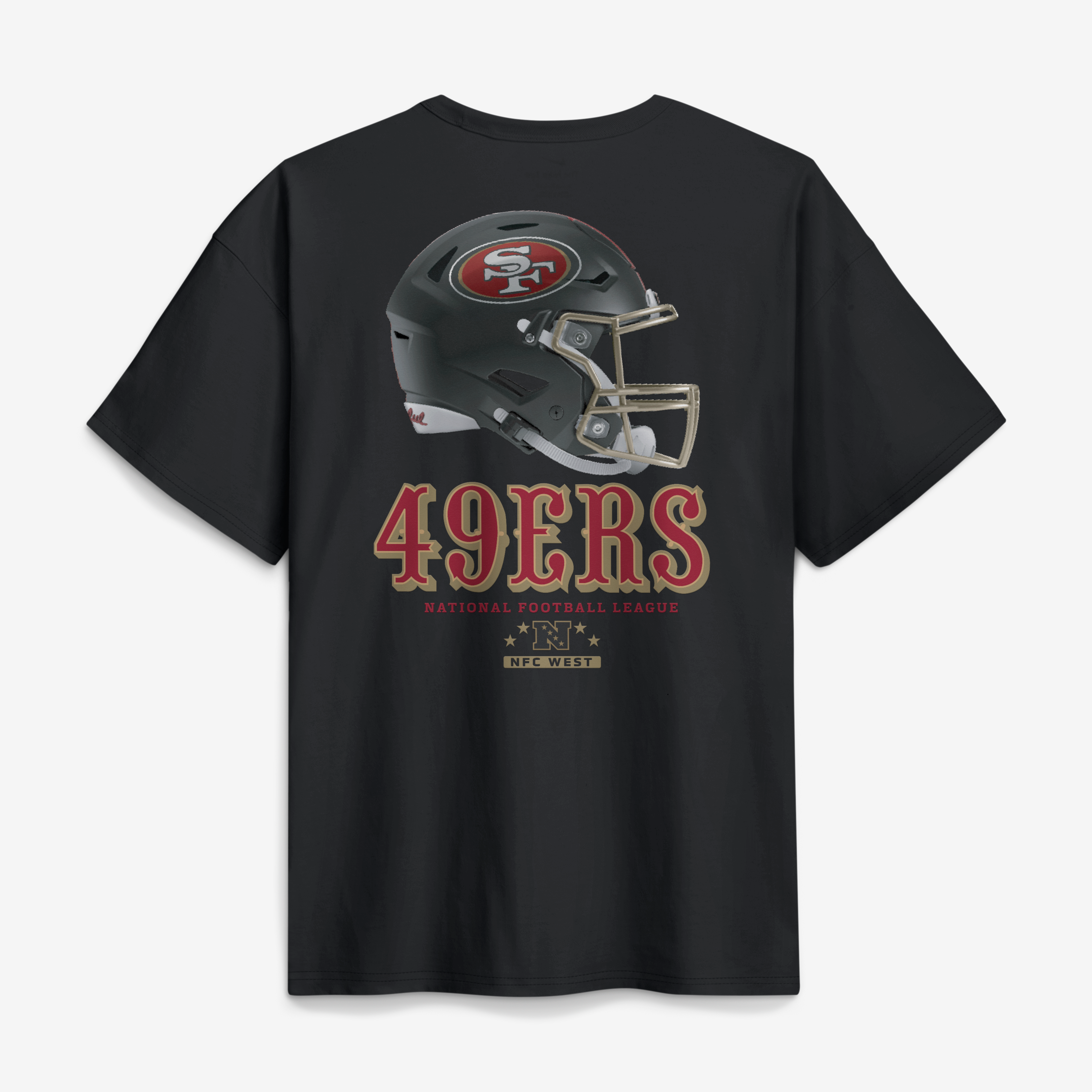 T-shirt Nike Max90 noir pour homme, collection San Francisco 49ers Rivalries