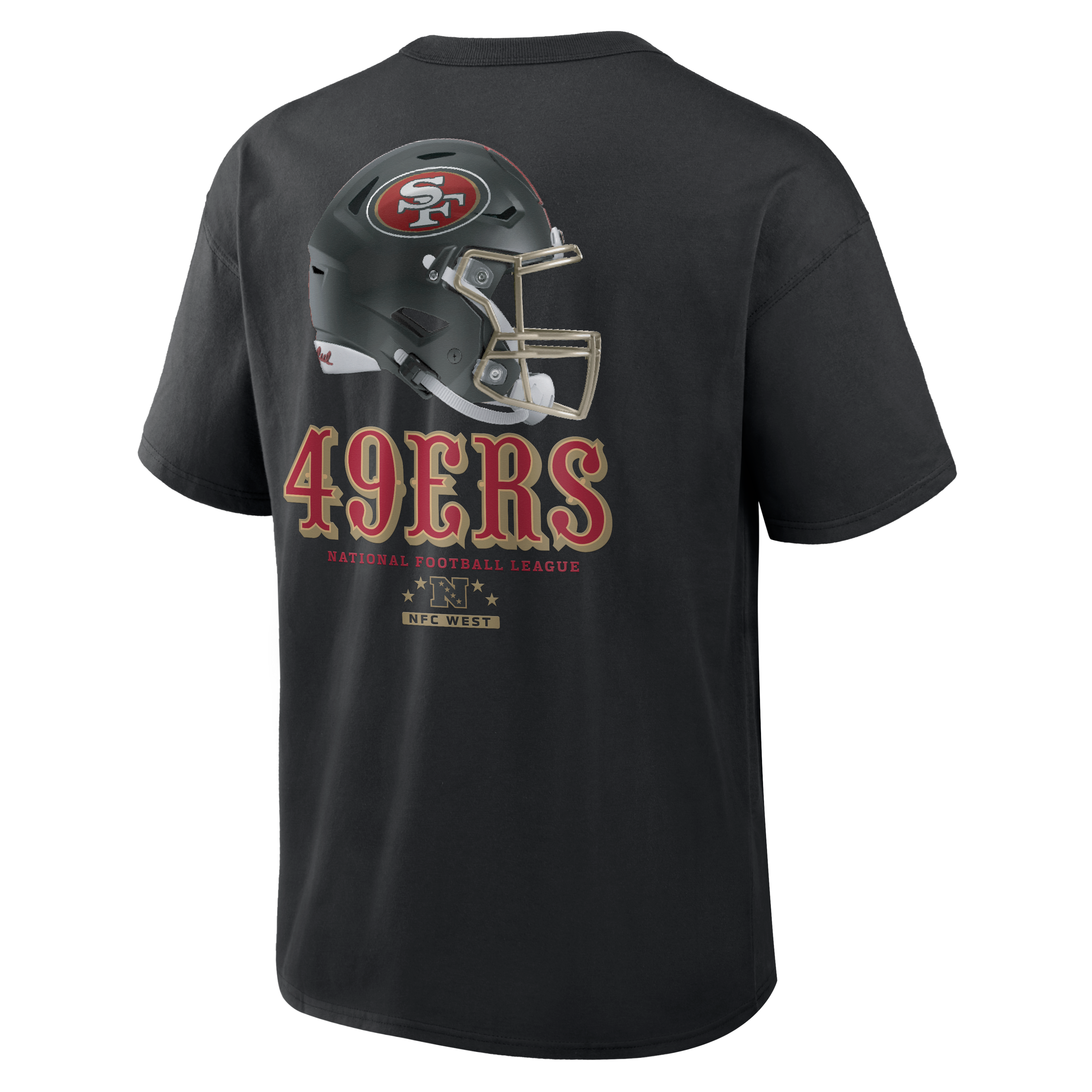 T-shirt Nike Max90 noir pour homme, collection San Francisco 49ers Rivalries
