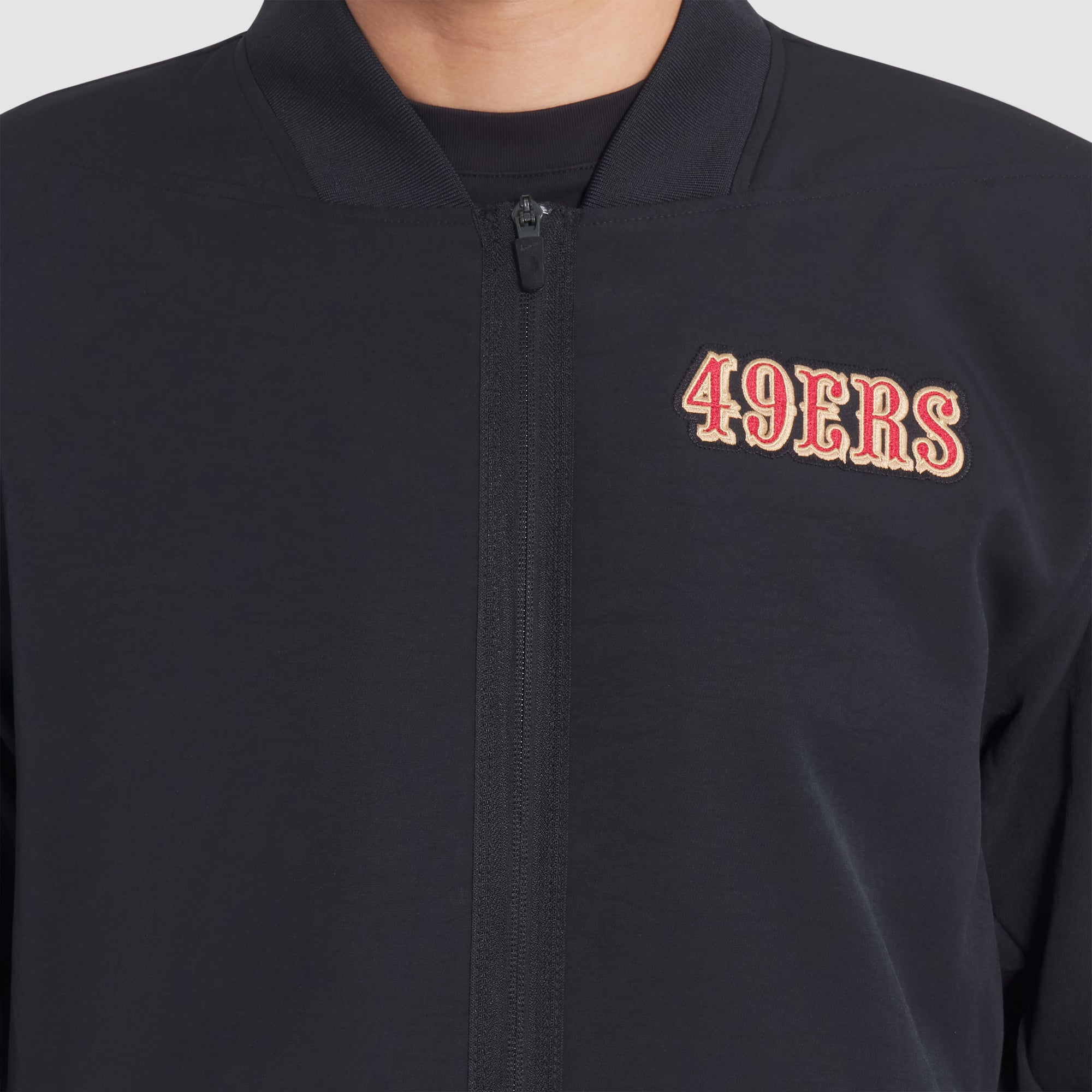 Men's Nike  Black San Francisco 49ers Rivalries Collection Sideline Full-Zip Bomber Jacket