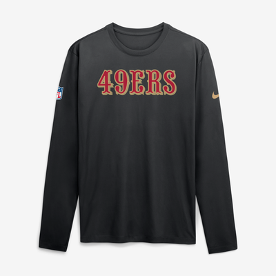  San Francisco 49ers Nike Rivalries Collection Sideline Legend Long Sleeve T-Shirt - Black