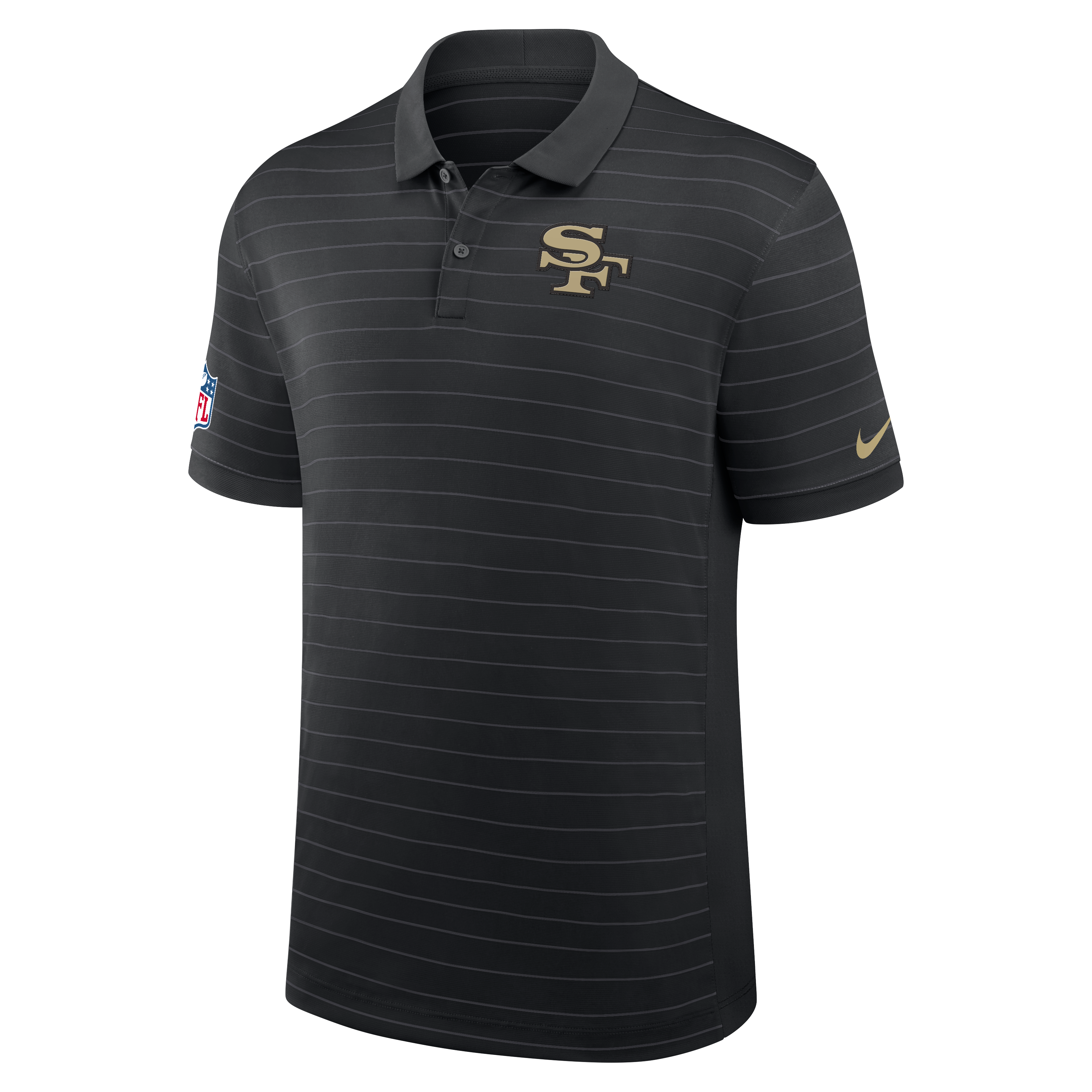 Polo de la collection Rivalries Sideline Victory pour homme Nike, noir, San Francisco 49ers.