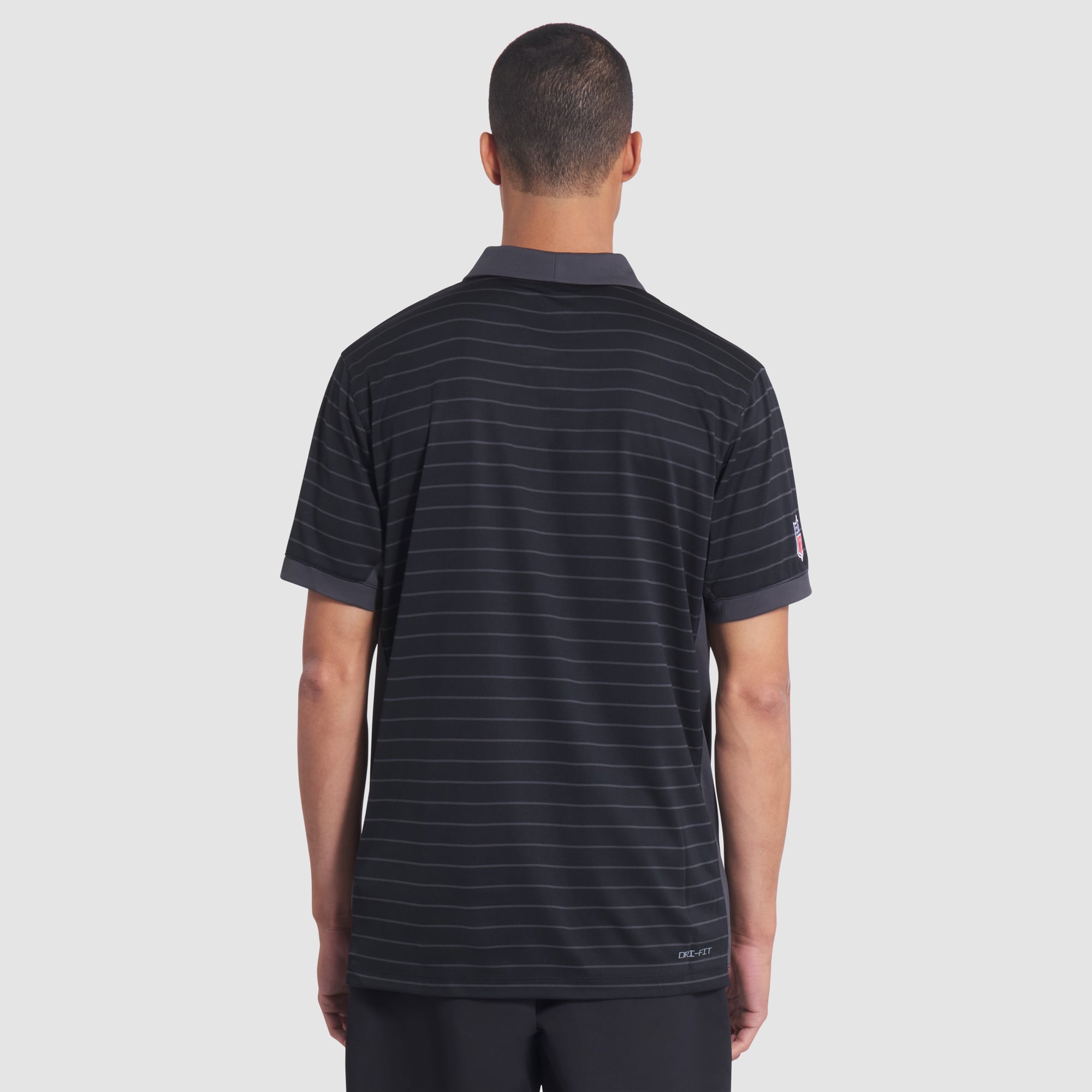 Men's Nike  Black San Francisco 49ers Rivalries Collection Sideline Victory Striped Dri-FIT Polo