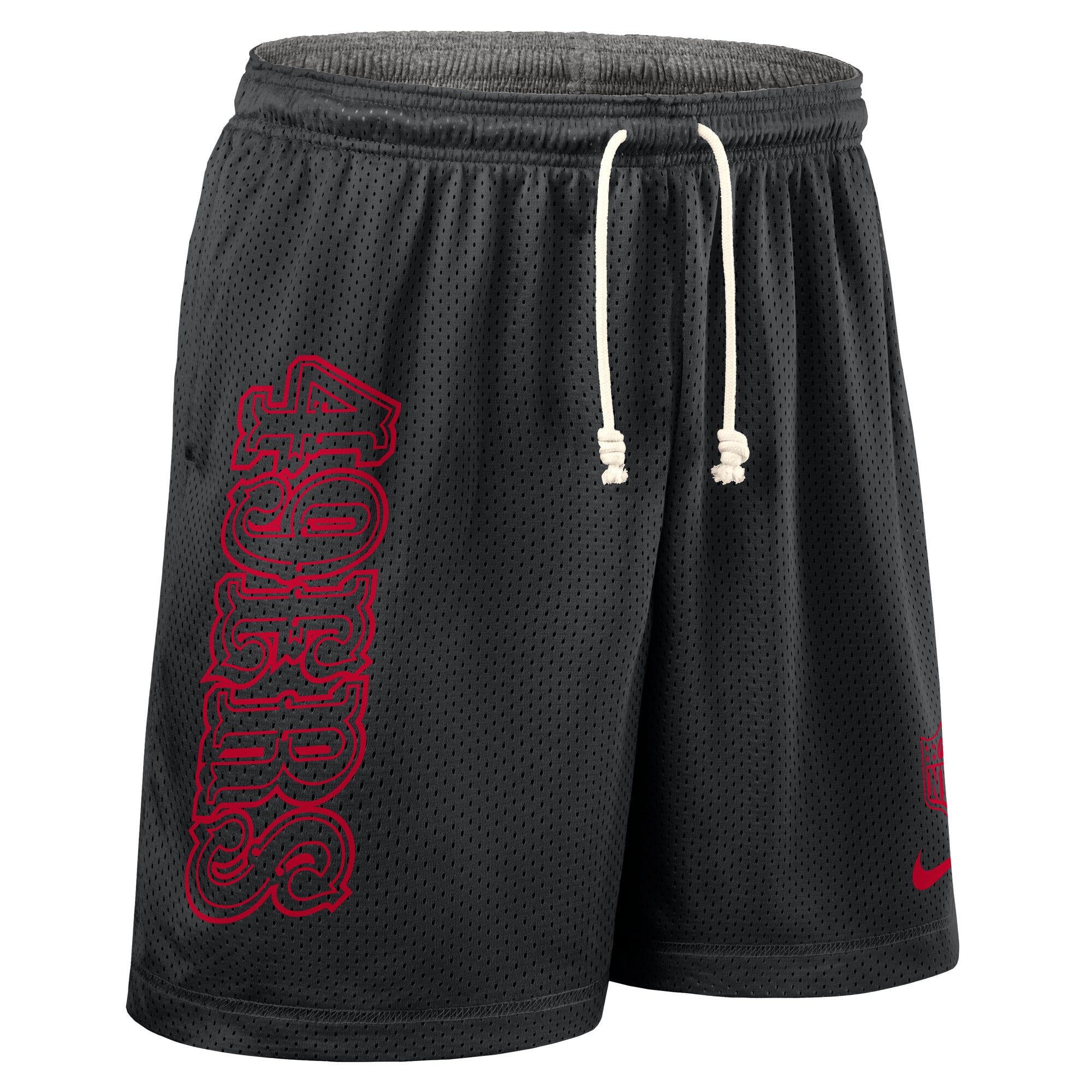 Men's Nike Black San Francisco 49ers Sideline Reversible Dri-FIT Shorts