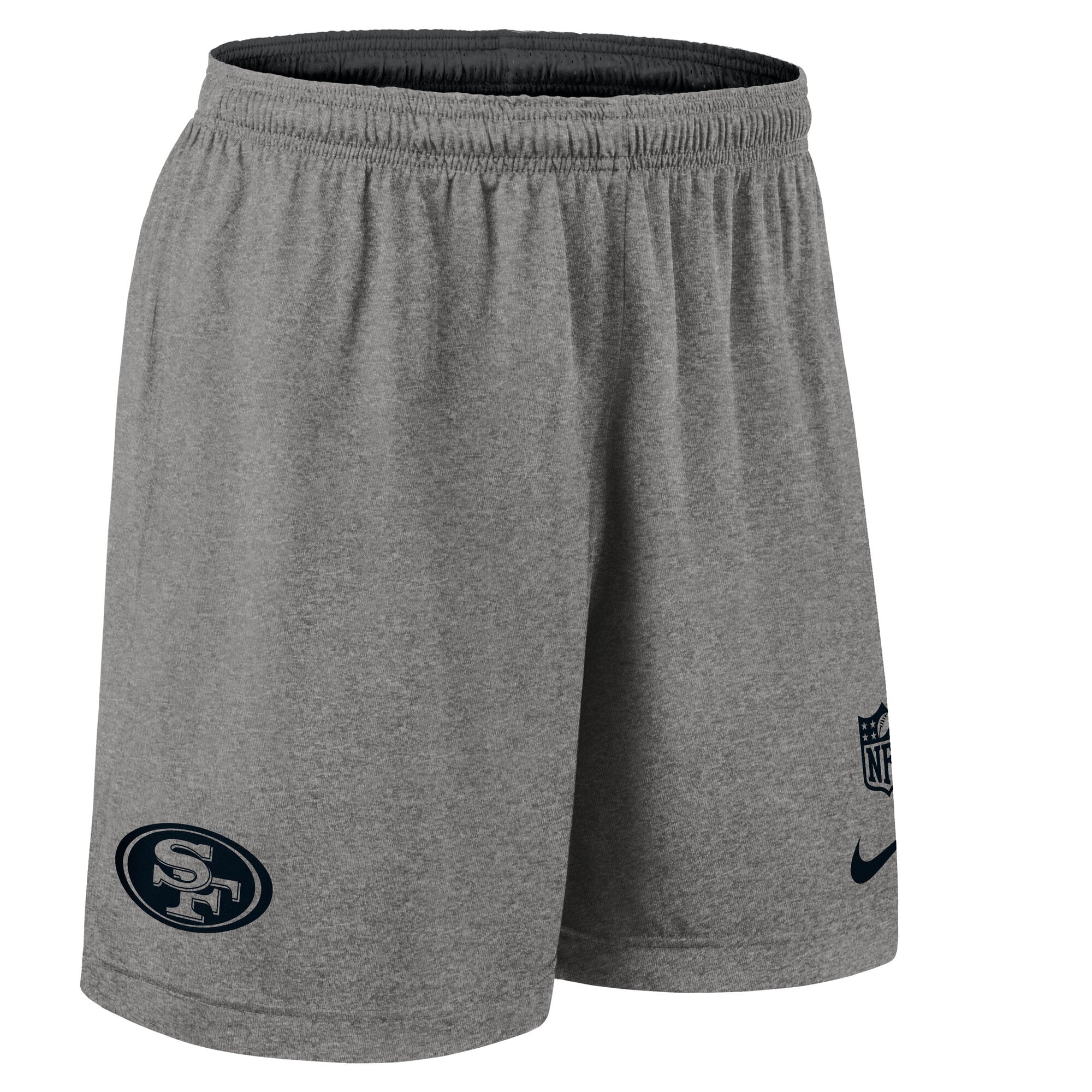 Men's Nike Black San Francisco 49ers Sideline Reversible Dri-FIT Shorts