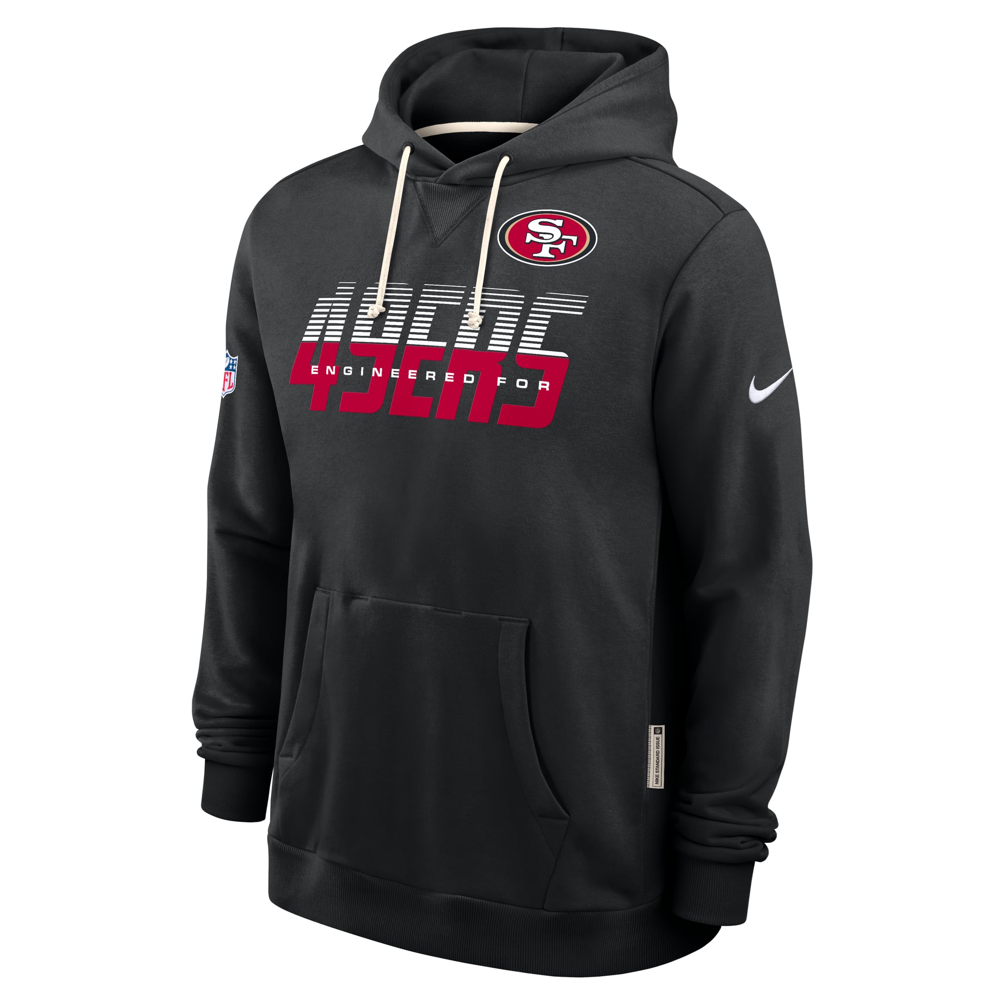 Men's Nike Scarlet San Francisco 49ers Sideline Standard Issue Top Prospect Dri-FIT Hoodie