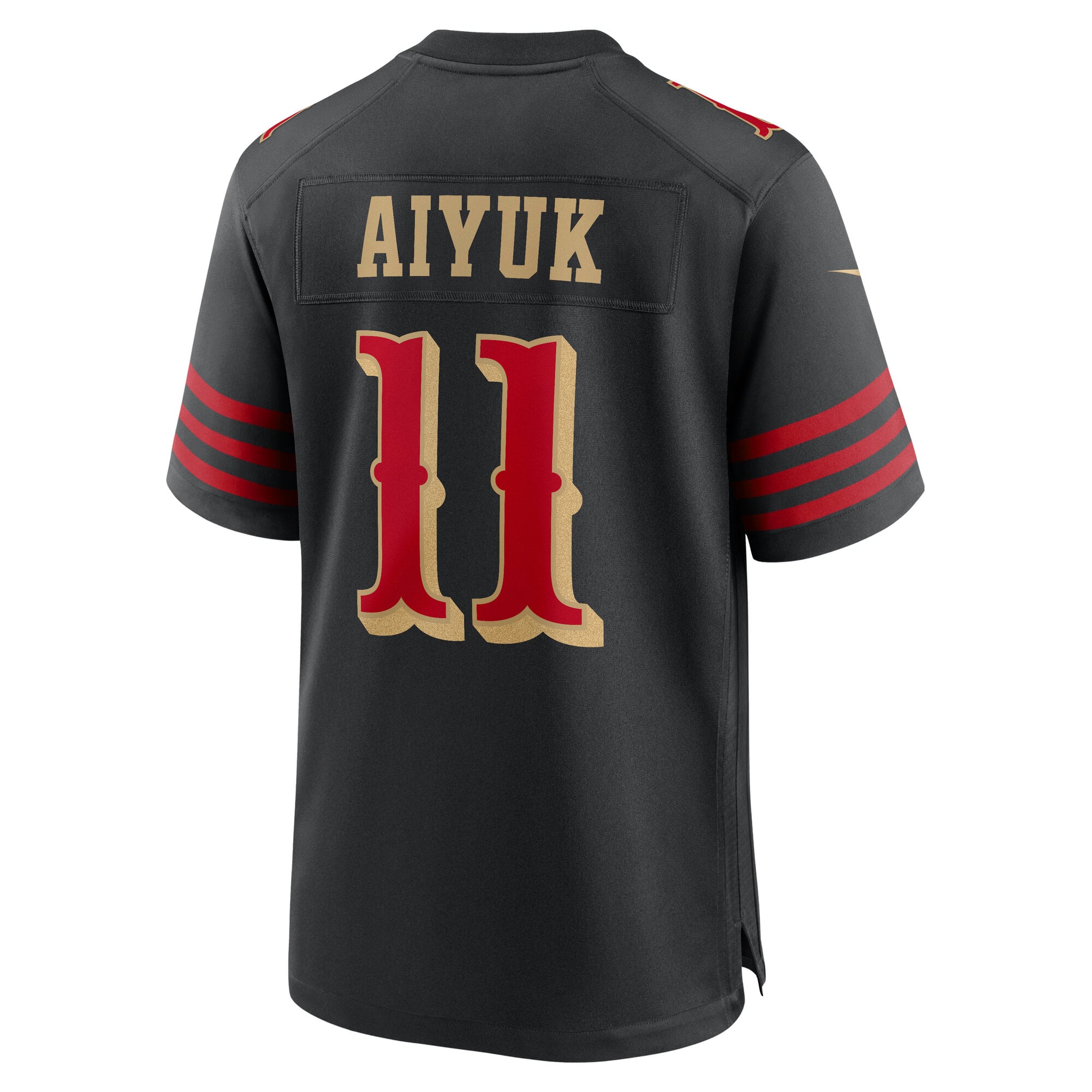 Maillot de match Nike Brandon Aiyuk noir la collection Rivalries des 49ers San Francisco pour homme