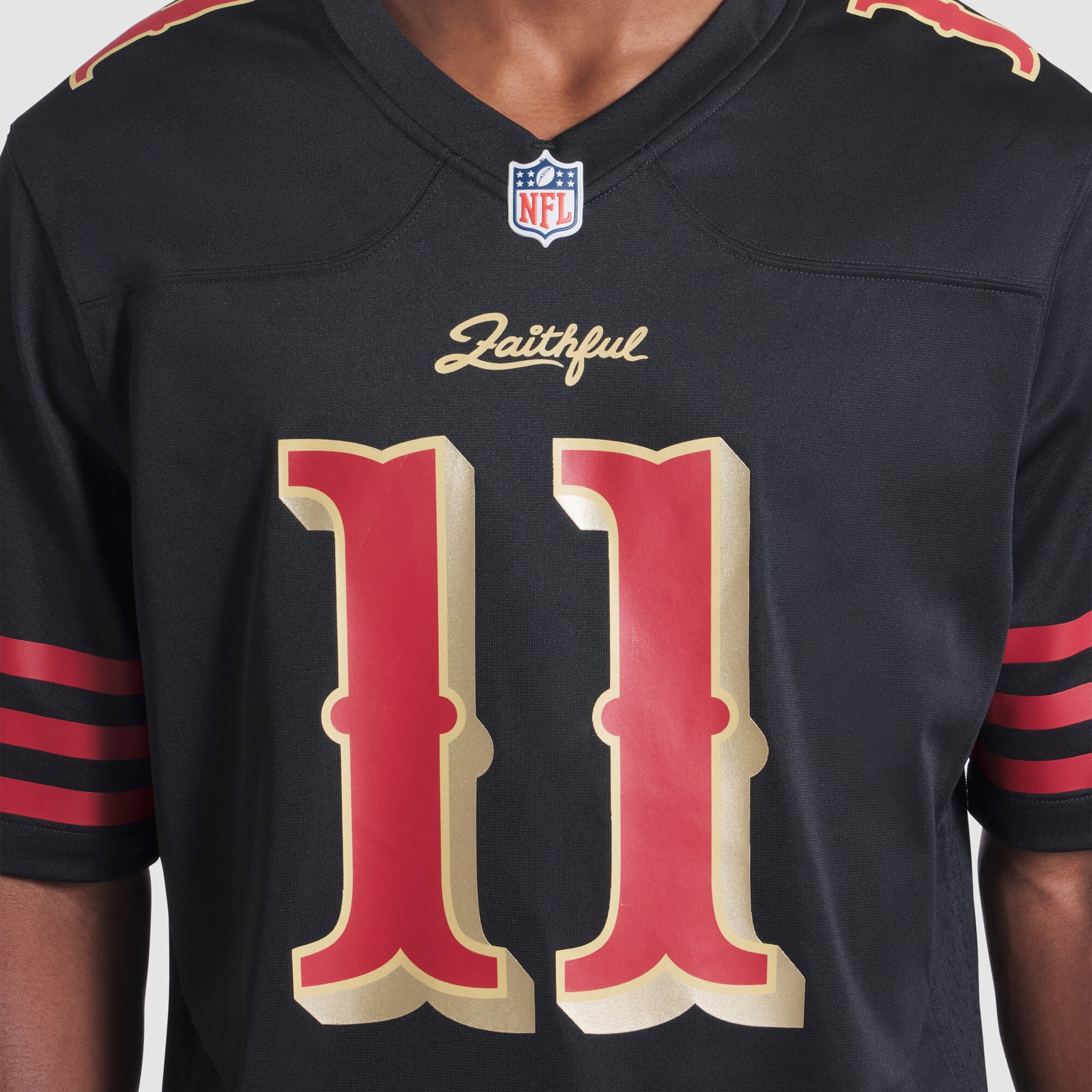 Maillot de match Nike Brandon Aiyuk noir la collection Rivalries des 49ers San Francisco pour homme