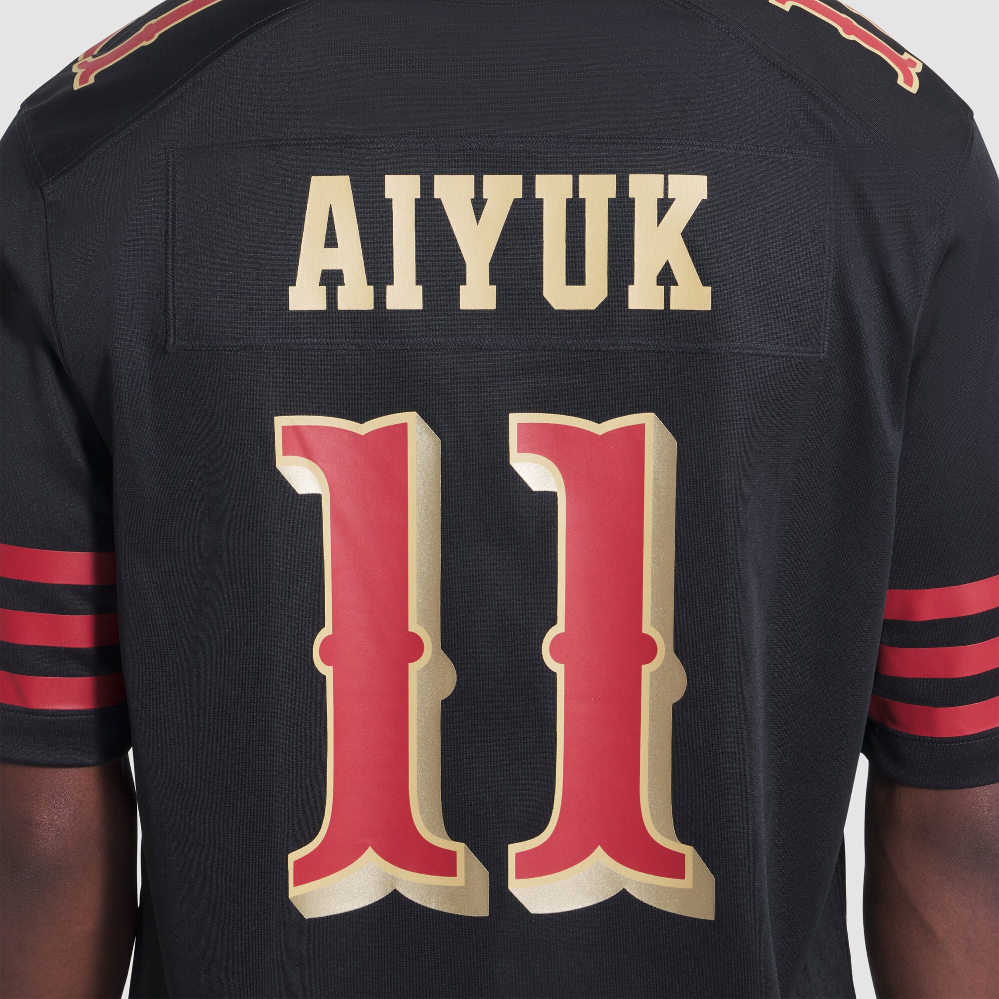 Maillot de match Nike Brandon Aiyuk noir la collection Rivalries des 49ers San Francisco pour homme