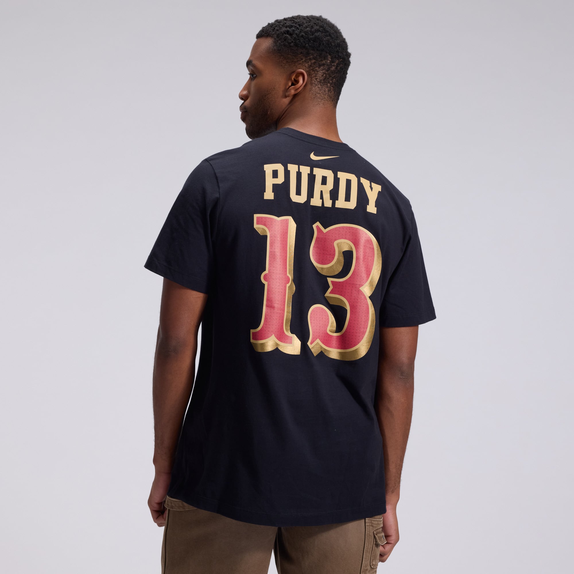 Men's Nike Brock Purdy Black San Francisco 49ers Rivalries Collection Player Name & Number T-Shirt