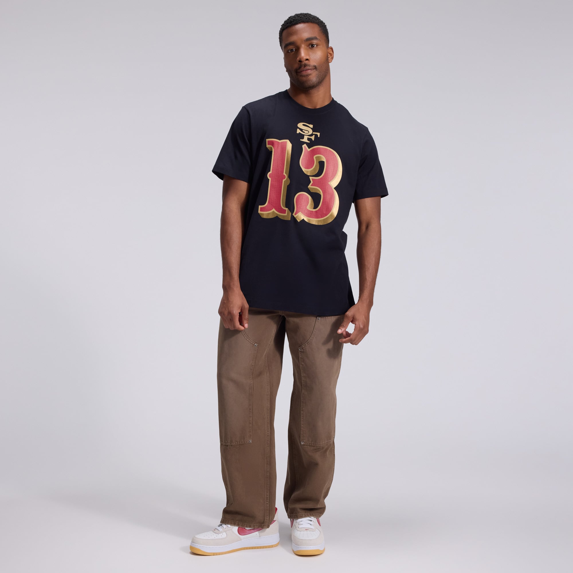 Men's Nike Brock Purdy Black San Francisco 49ers Rivalries Collection Player Name & Number T-Shirt