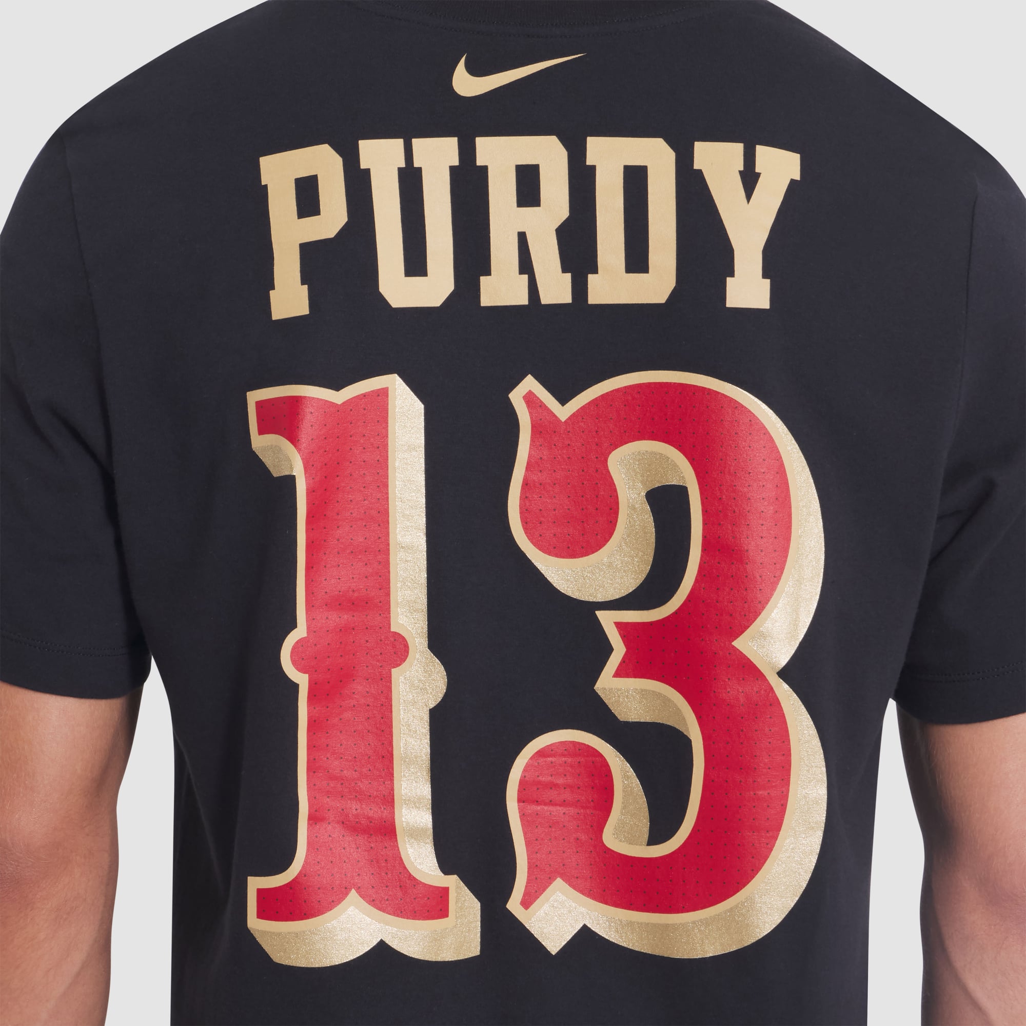 Men's Nike Brock Purdy Black San Francisco 49ers Rivalries Collection Player Name & Number T-Shirt