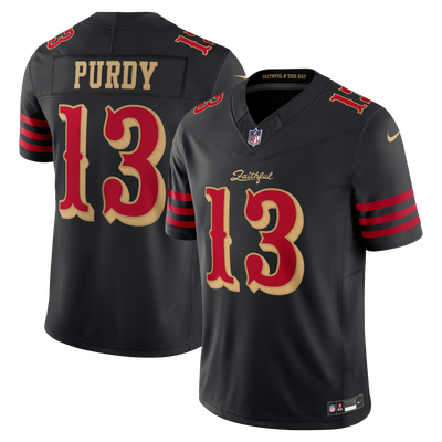 Brock Purdy San Francisco 49ers Nike Rivalries Collection Stitched Limited Jersey - Black