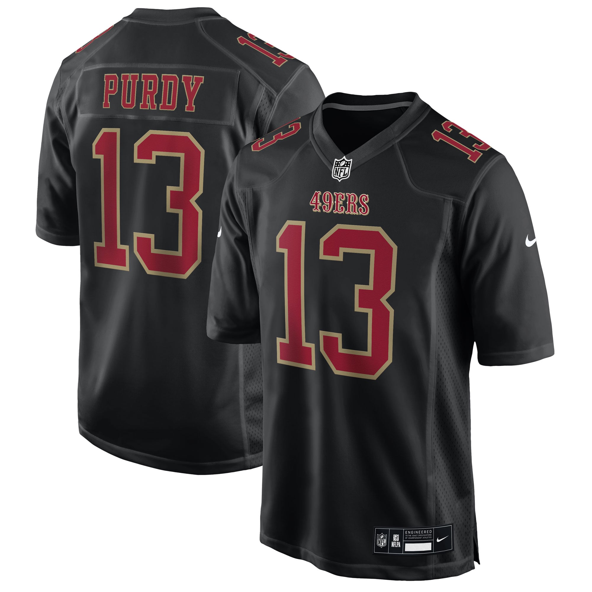 Men's Nike Brock Purdy Tundra White San Francisco 49ers Fashion Game Jersey