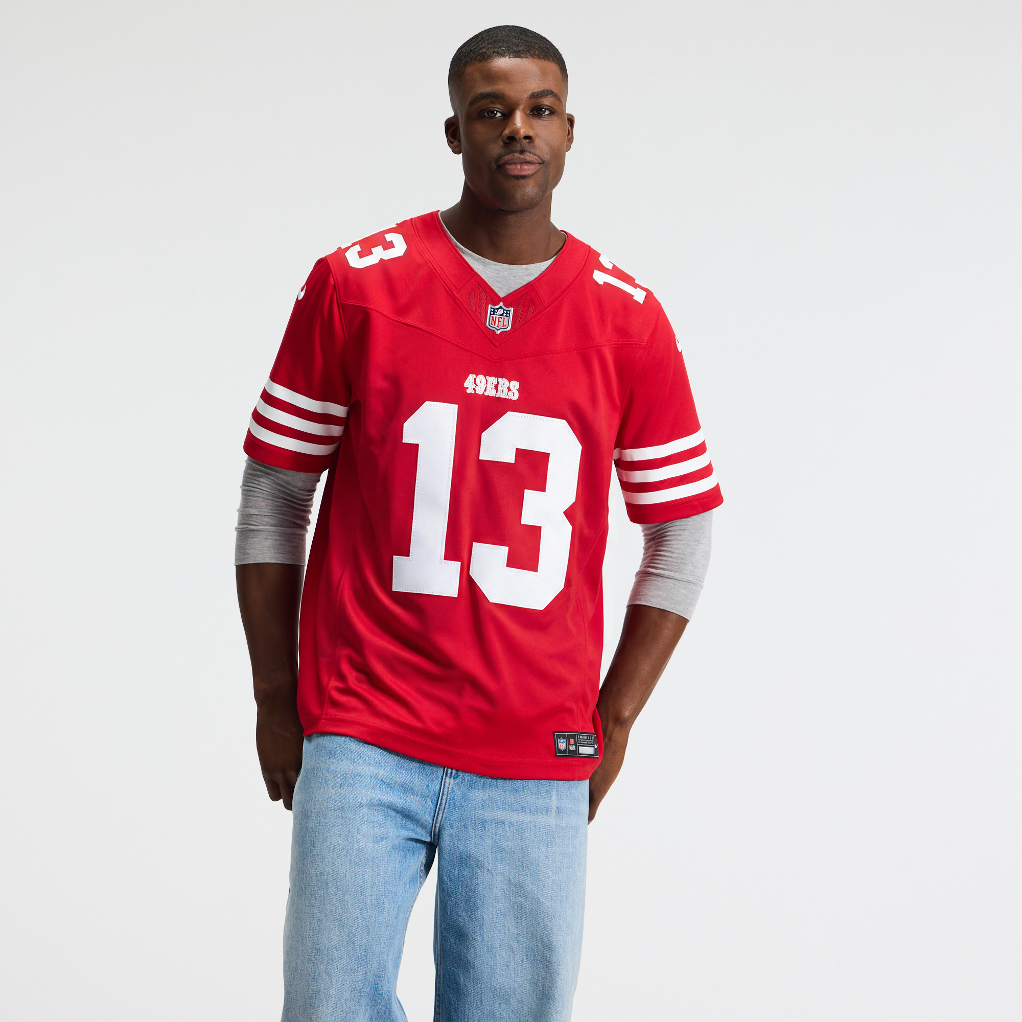 Men's Nike Brock Purdy Scarlet San Francisco 49ers Team Vapor F.U.S.E. Stitched Limited Jersey