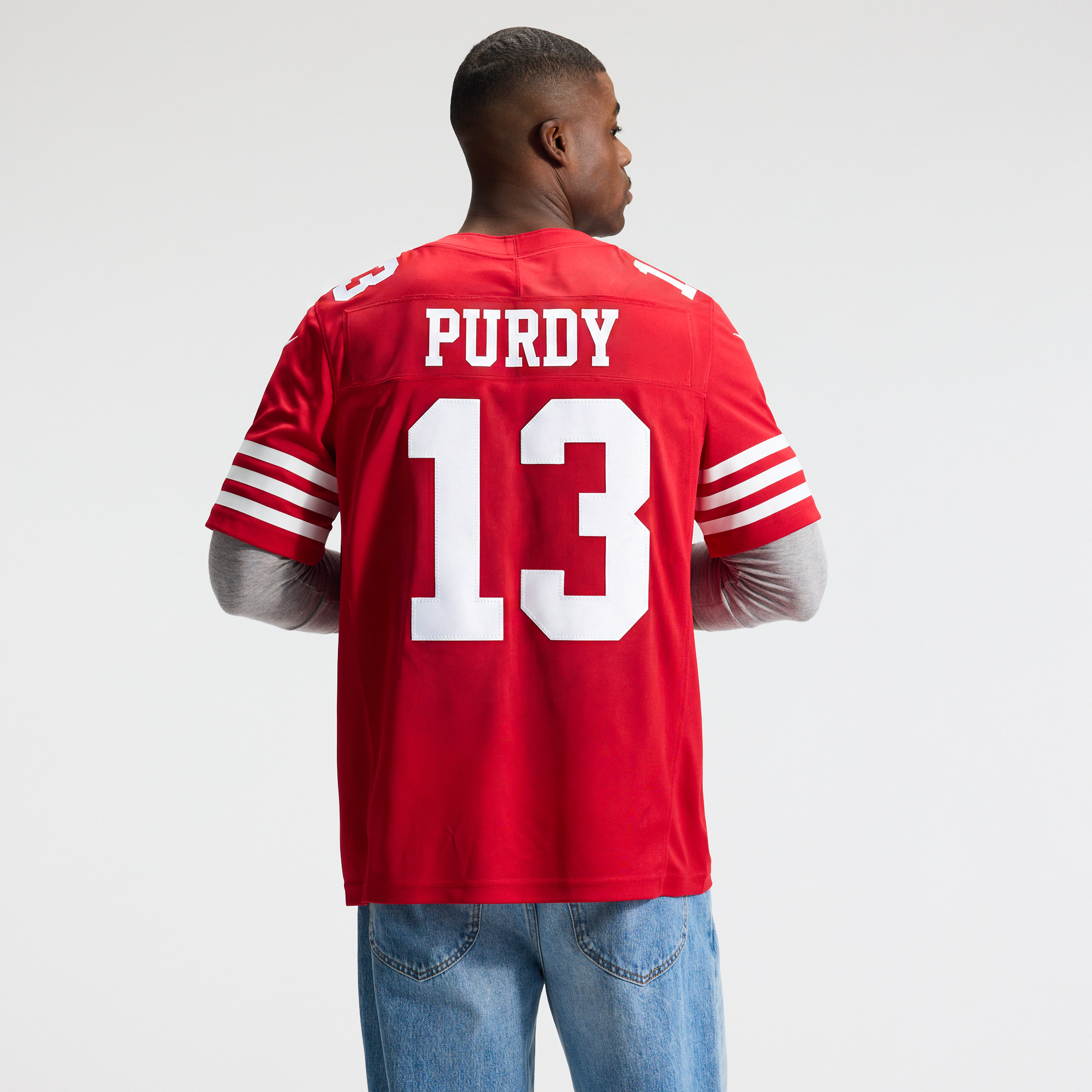 Men's Nike Brock Purdy Scarlet San Francisco 49ers Team Vapor F.U.S.E. Stitched Limited Jersey