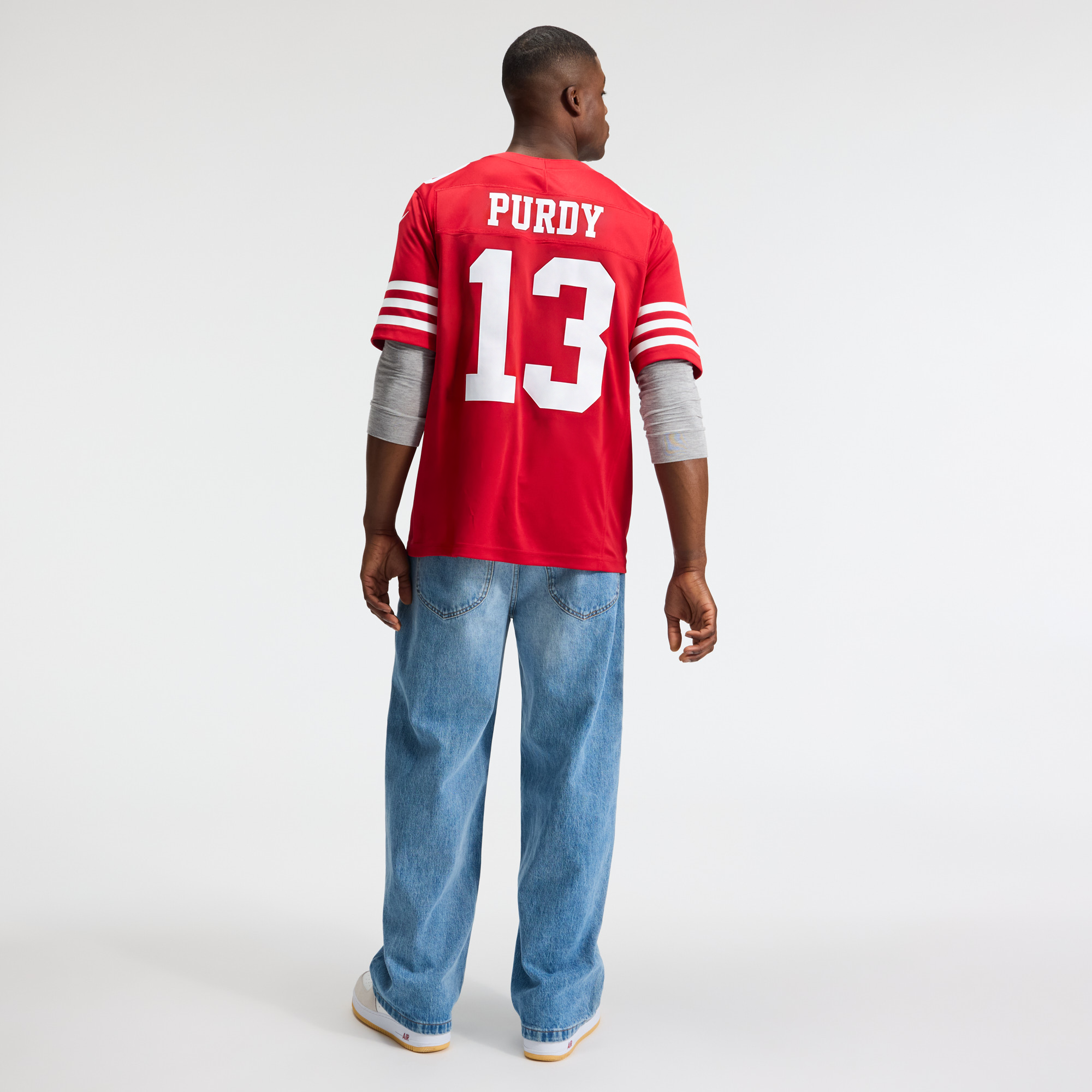 Men's Nike Brock Purdy Scarlet San Francisco 49ers Team Vapor F.U.S.E. Stitched Limited Jersey
