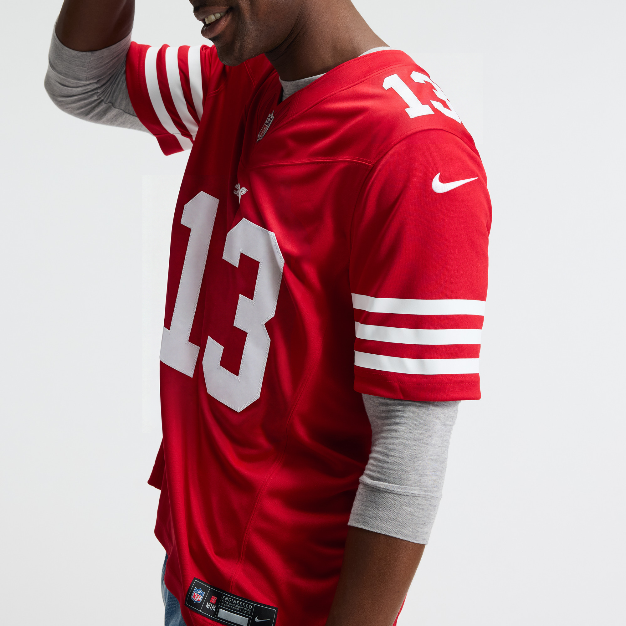 Men's Nike Brock Purdy Scarlet San Francisco 49ers Team Vapor F.U.S.E. Stitched Limited Jersey