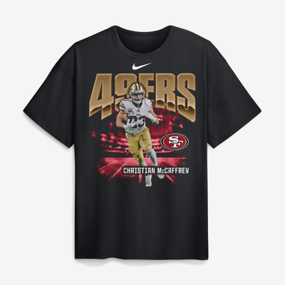 Christian McCaffrey San Francisco 49ers Nike Player Graphic Max90 T-Shirt - Black