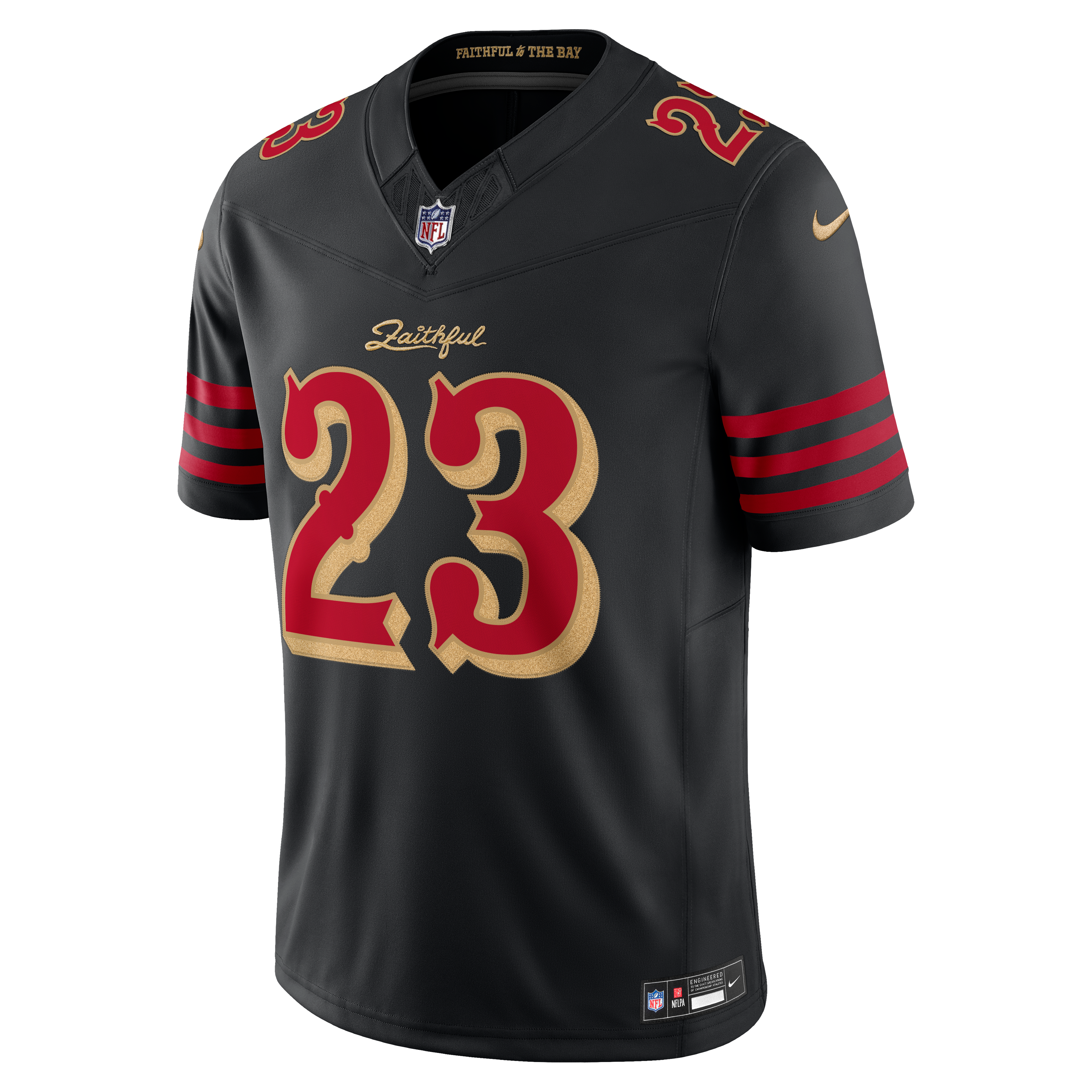 Men's Nike Christian McCaffrey Black San Francisco 49ers Rivalries Collection Stitched Limited Jersey
