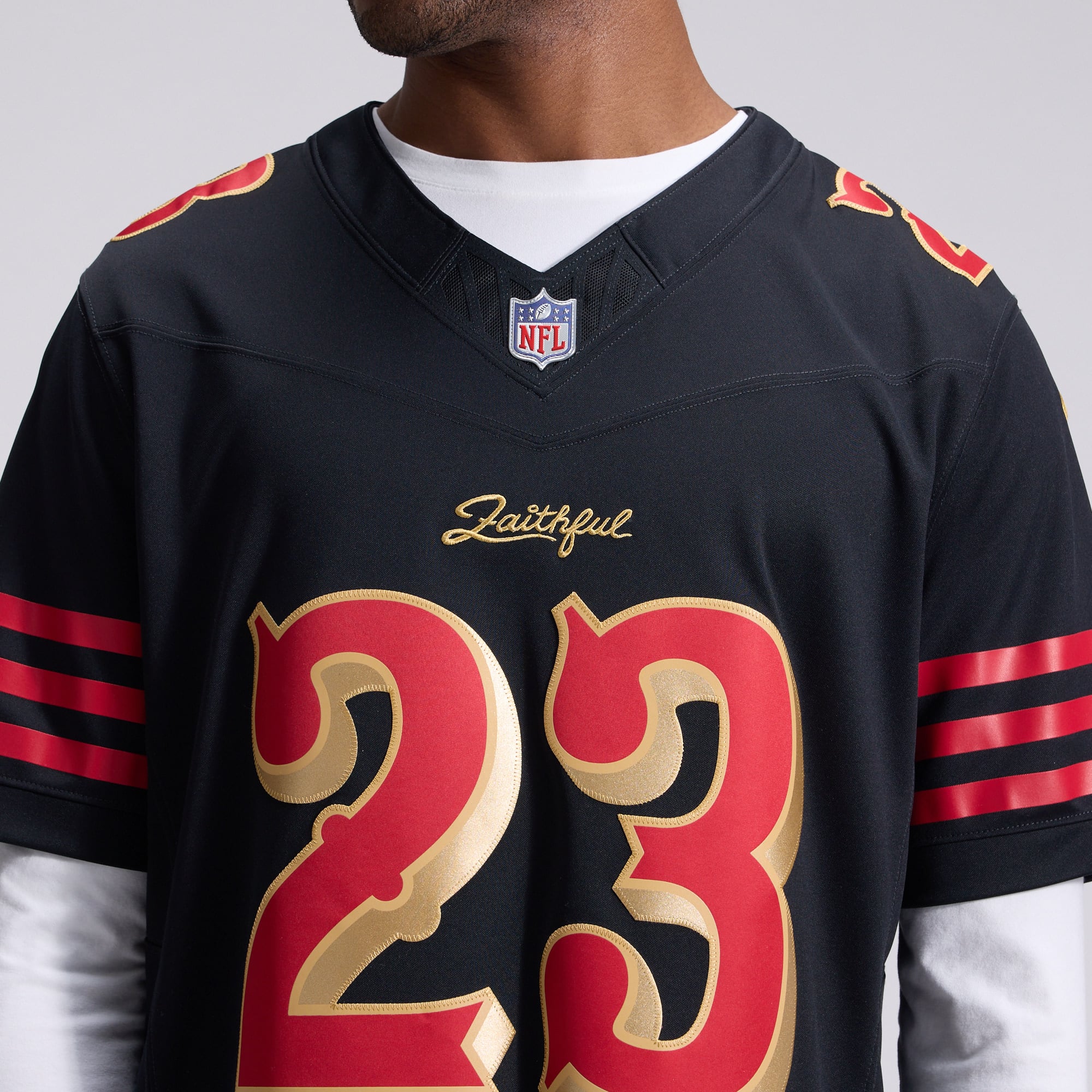 Men's Nike Christian McCaffrey Black San Francisco 49ers Rivalries Collection Stitched Limited Jersey