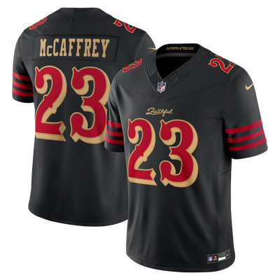 Christian McCaffrey San Francisco 49ers Nike Rivalries Collection Stitched Limited Jersey - Black