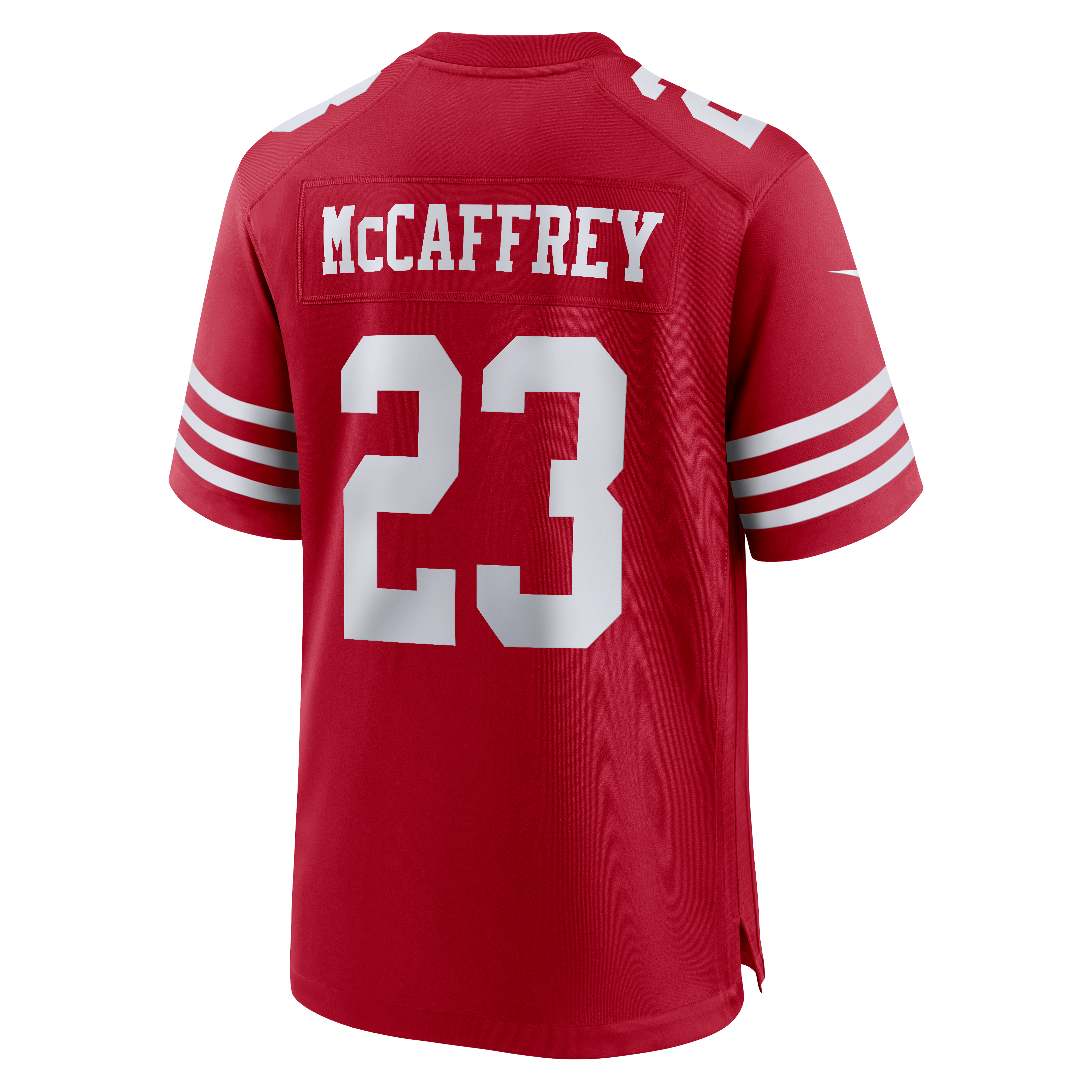 Men's Nike Christian McCaffrey White San Francisco 49ers 80th Anniversary Game Jersey