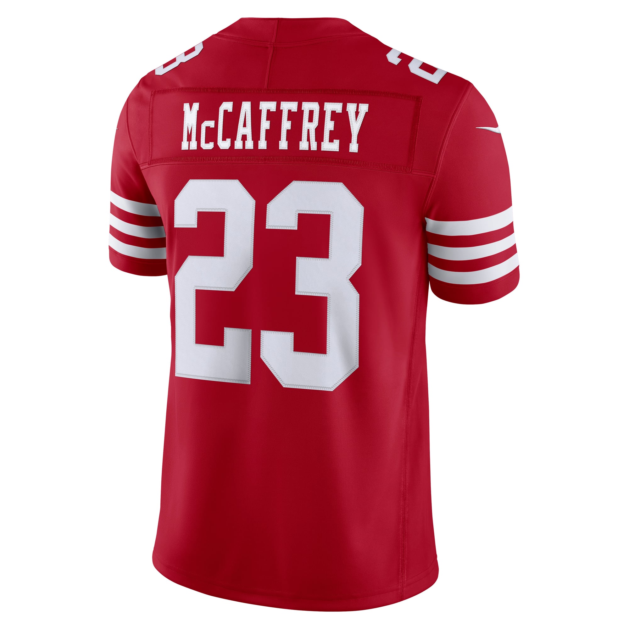 Men's Nike Christian McCaffrey Scarlet San Francisco 49ers Team Vapor F.U.S.E. Stitched Limited Jersey