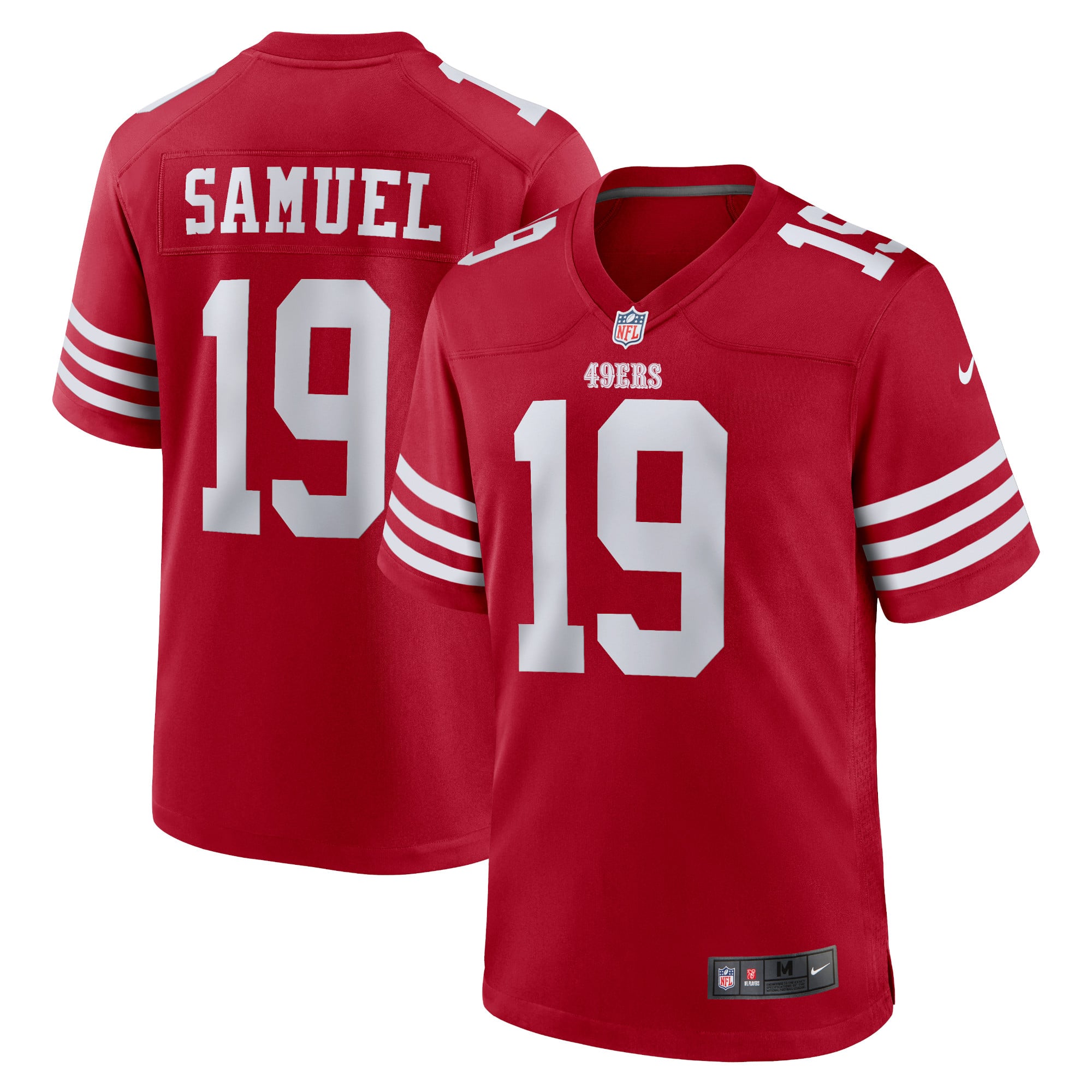 新品　Nike NFL サンフランシスコ49ers サミュエル ユニフォーム L Men's Nike Deebo Samuel Scarlet San Francisco 49ers Player Game Jersey