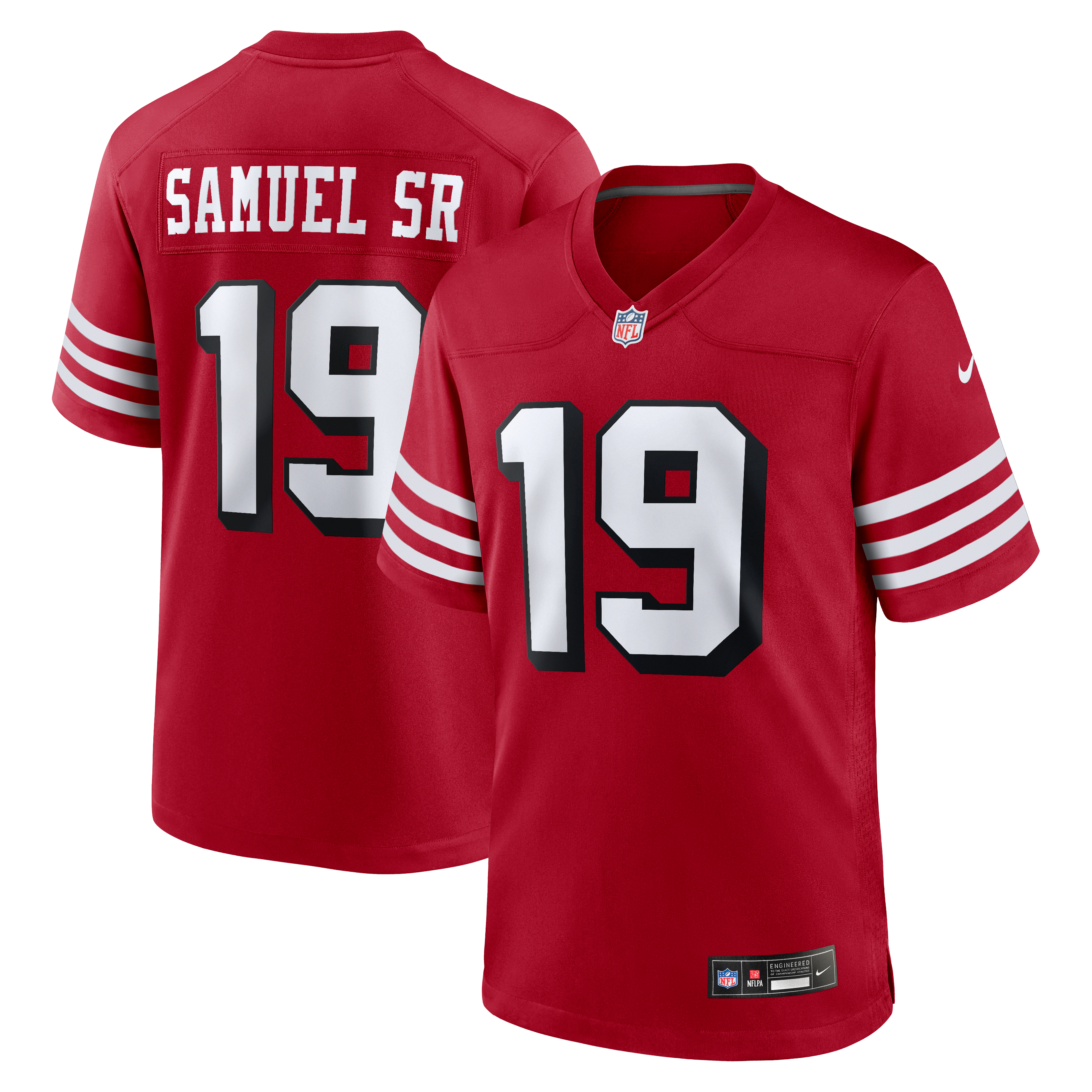 Maillot de match Nike Deebo Samuel Sr blanc des 49ers San Francisco pour homme