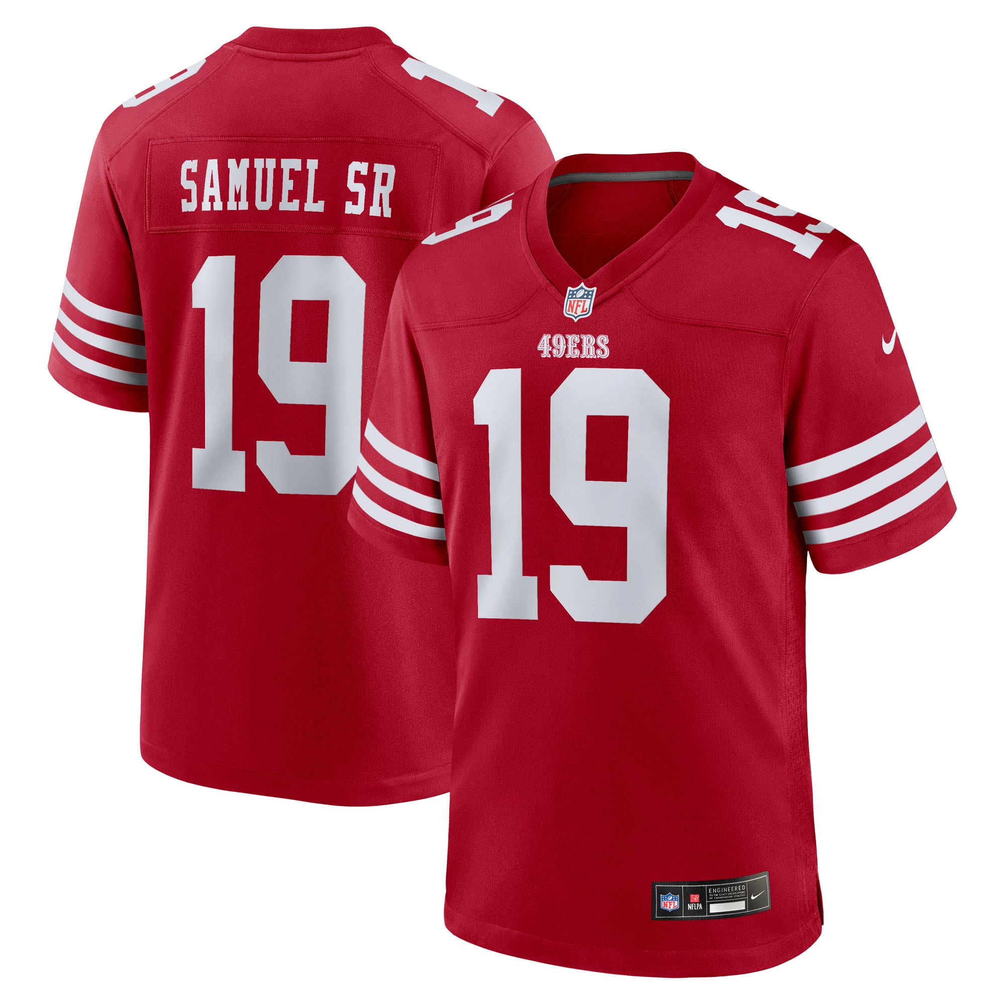 Maillot de match Nike Deebo Samuel Sr Scarlet des 49ers San Francisco pour homme