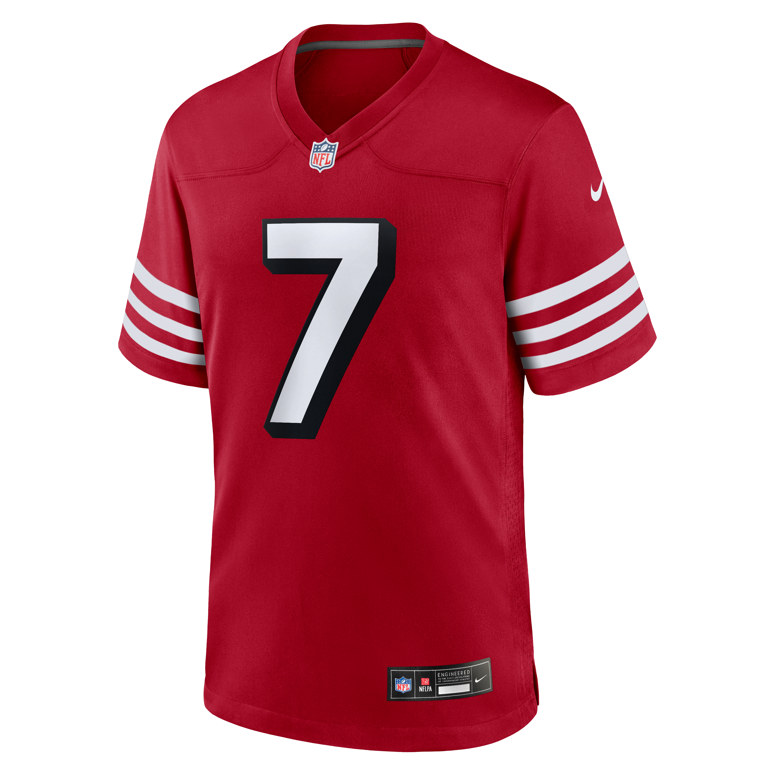 Maillot alternatif Nike De'Zhaun Stribling écarlate des 49ers de San Francisco pour homme