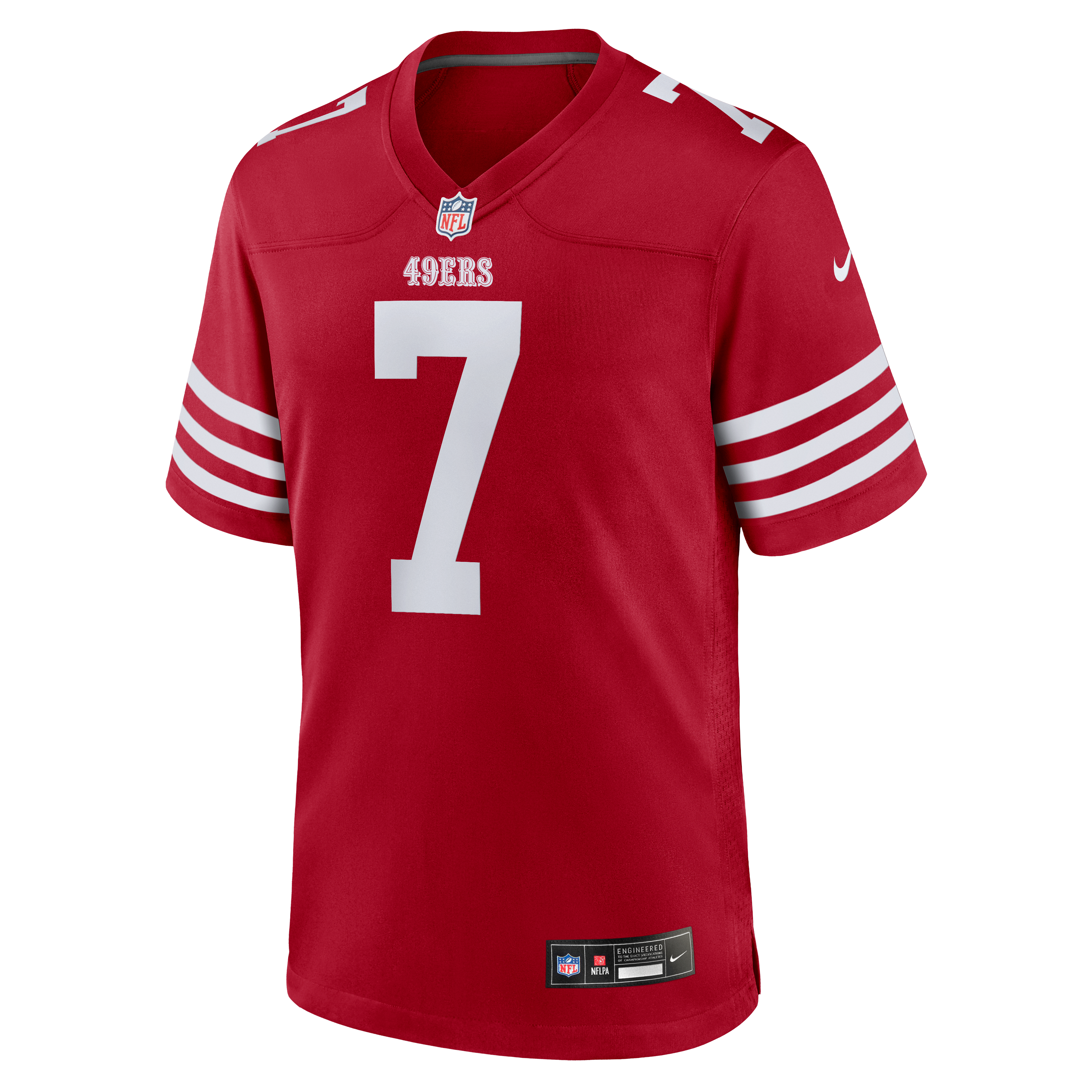 Maillot de match Nike De'Zhaun Stribling Scarlet San Francisco 49ers pour homme