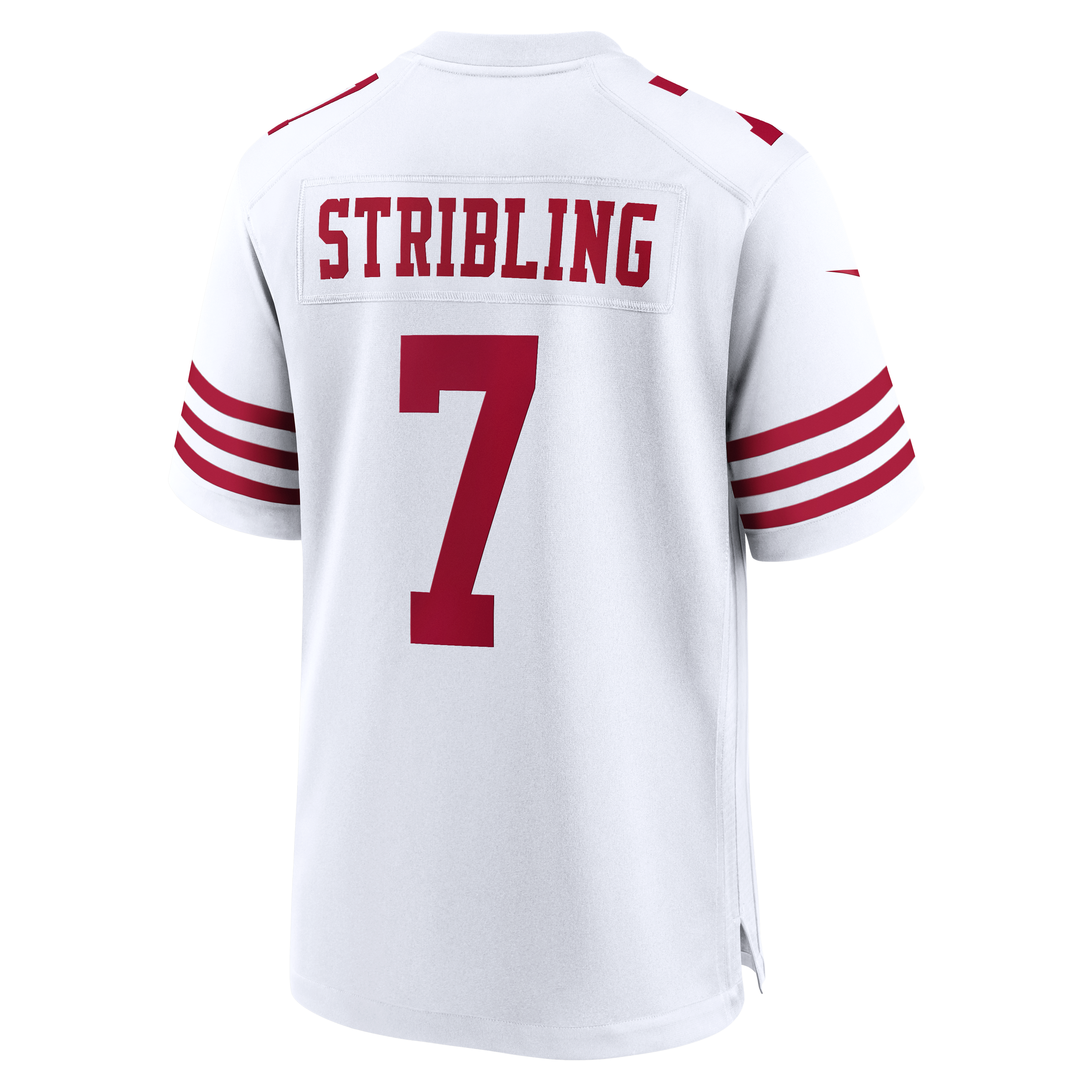 Maillot de match Nike De'Zhaun Stribling blanc des 49ers San Francisco pour homme
