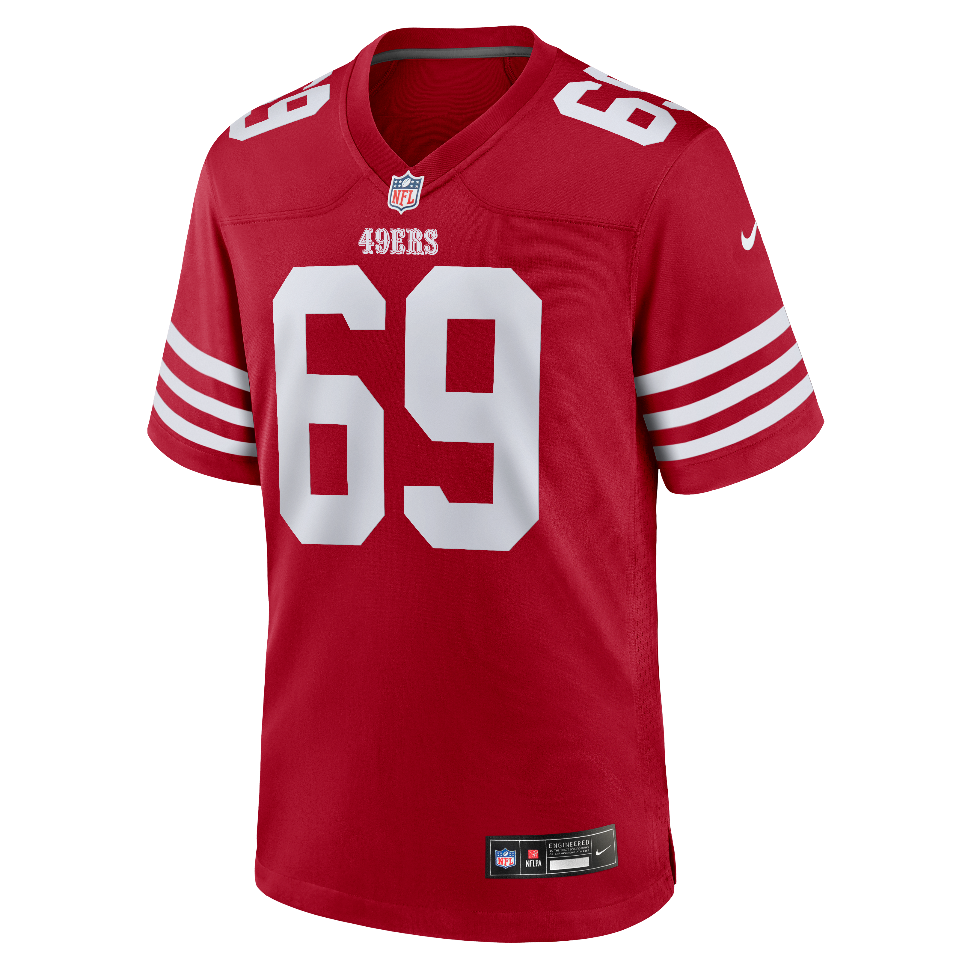 Men's Nike Enrique Cruz Jr. Scarlet San Francisco 49ers Team Game Jersey