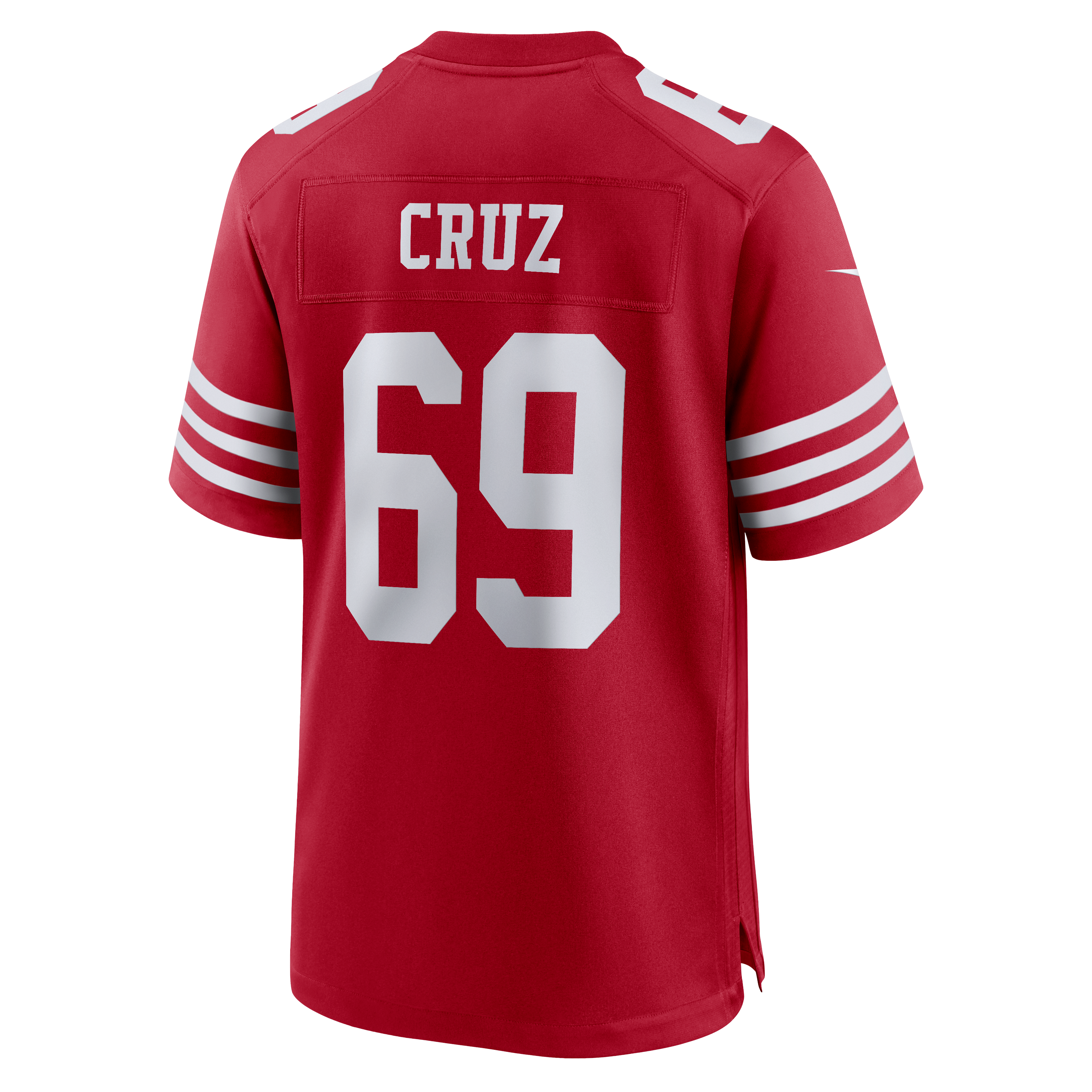 Men's Nike Enrique Cruz Jr. Scarlet San Francisco 49ers Team Game Jersey