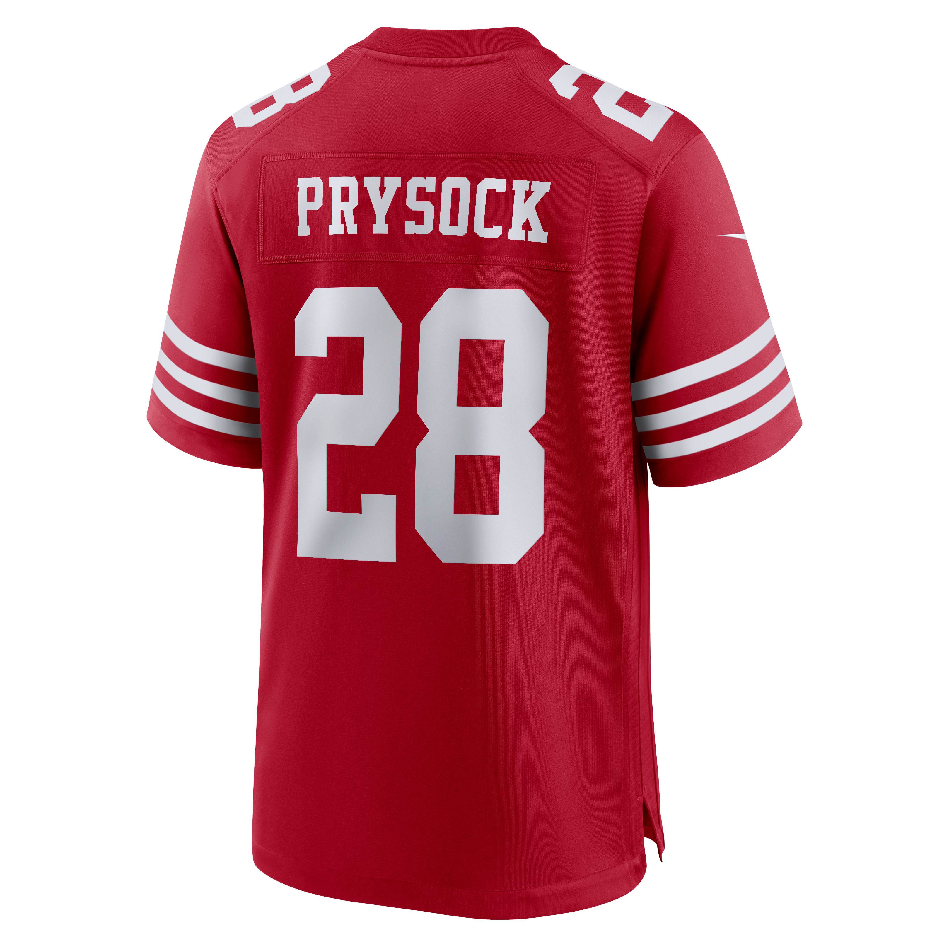 Maillot de match Nike Ephesians Prysock Scarlet des 49ers San Francisco pour homme