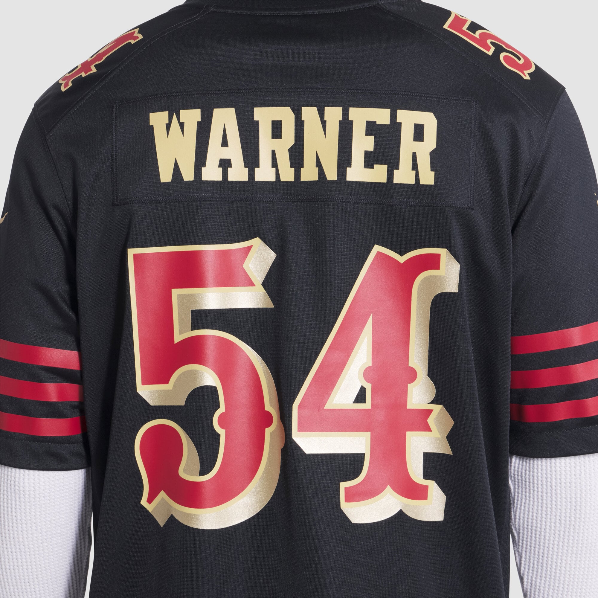 Men's Nike Fred Warner Black San Francisco 49ers Rivalries Collection Game Jersey