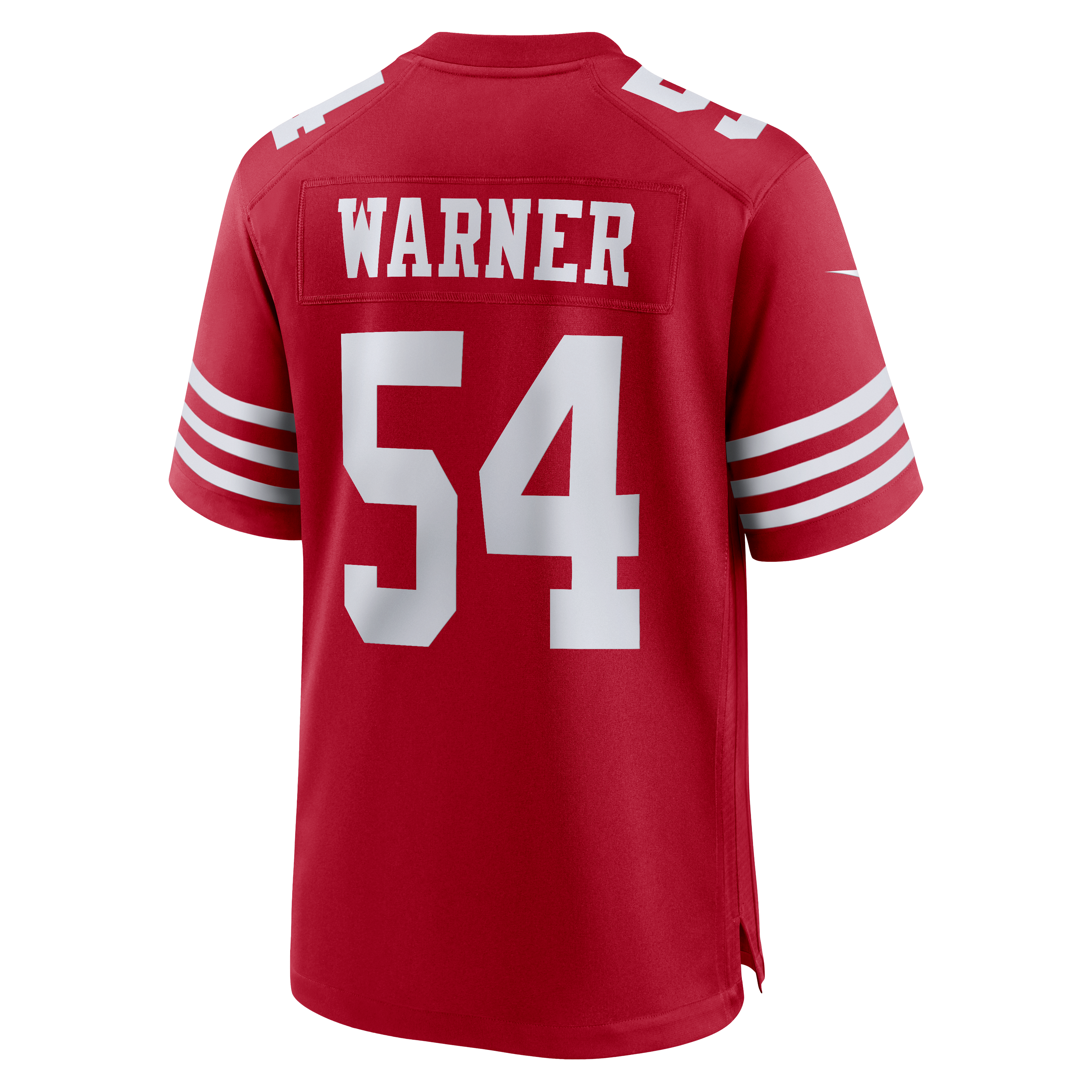 Men's Nike Fred Warner Scarlet San Francisco 49ers 80th Anniversary Game Jersey